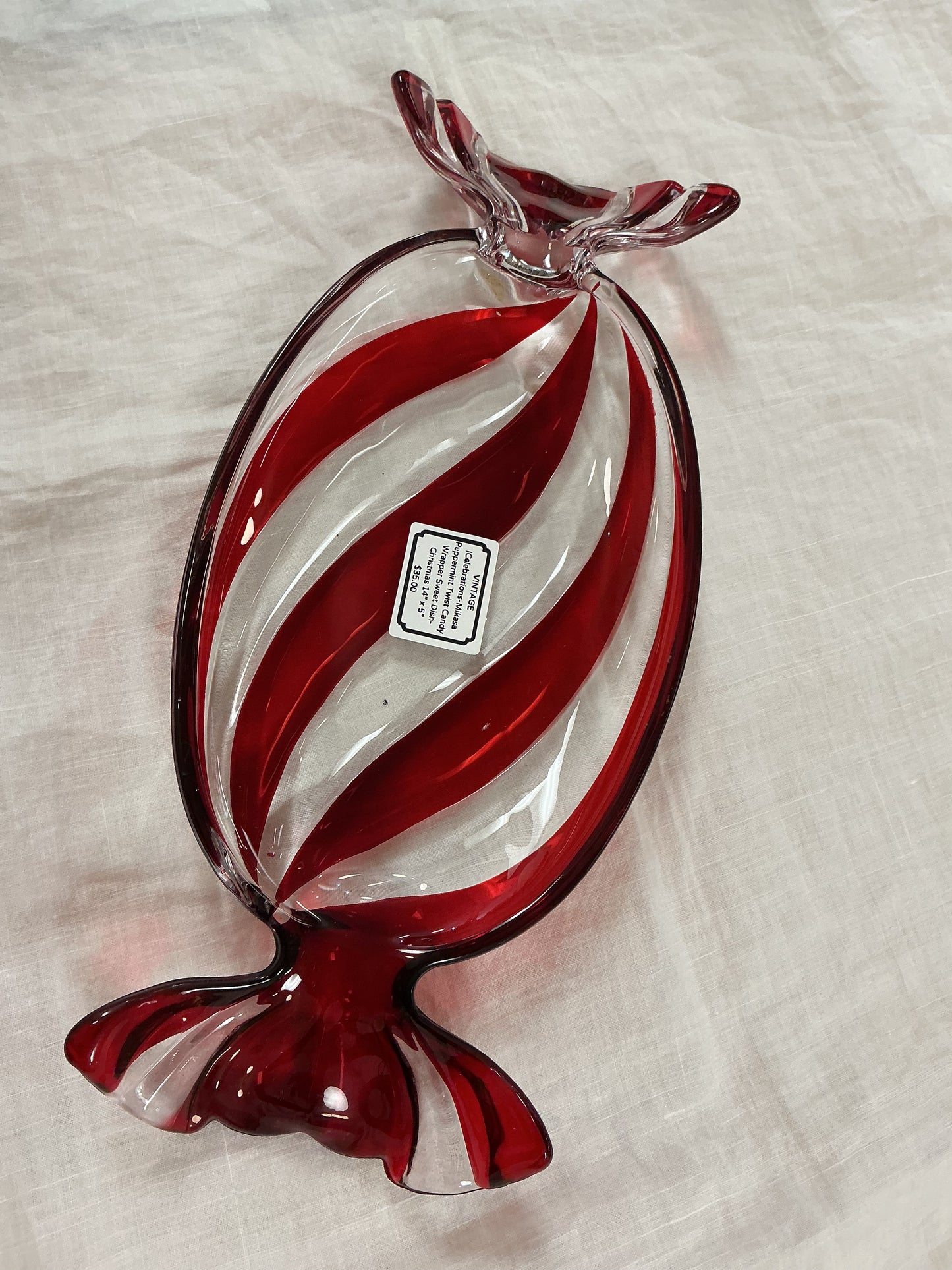 Vintage Mikasa Peppermint Twist Dish