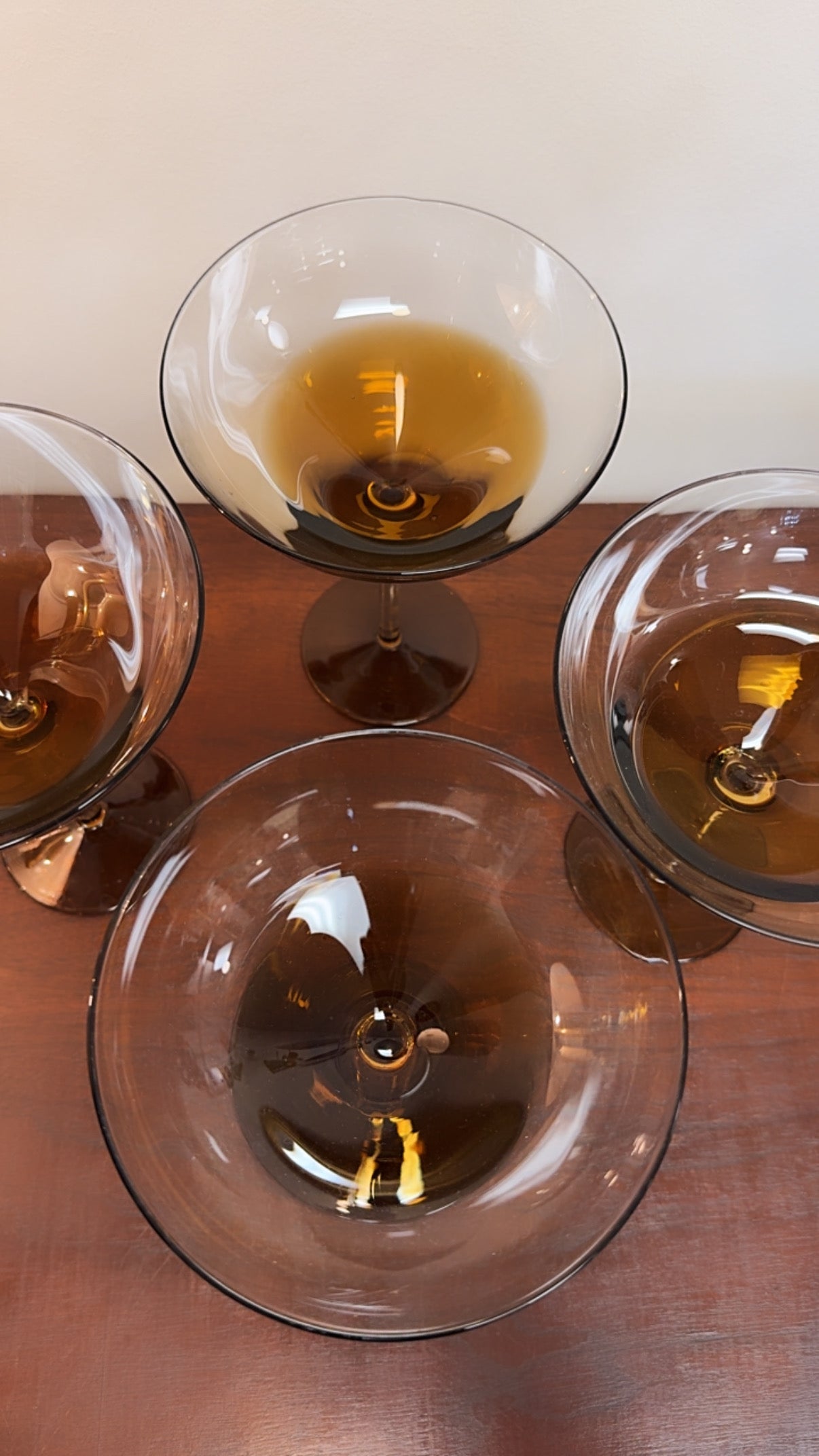 Amber Espresso Martini Glasses
