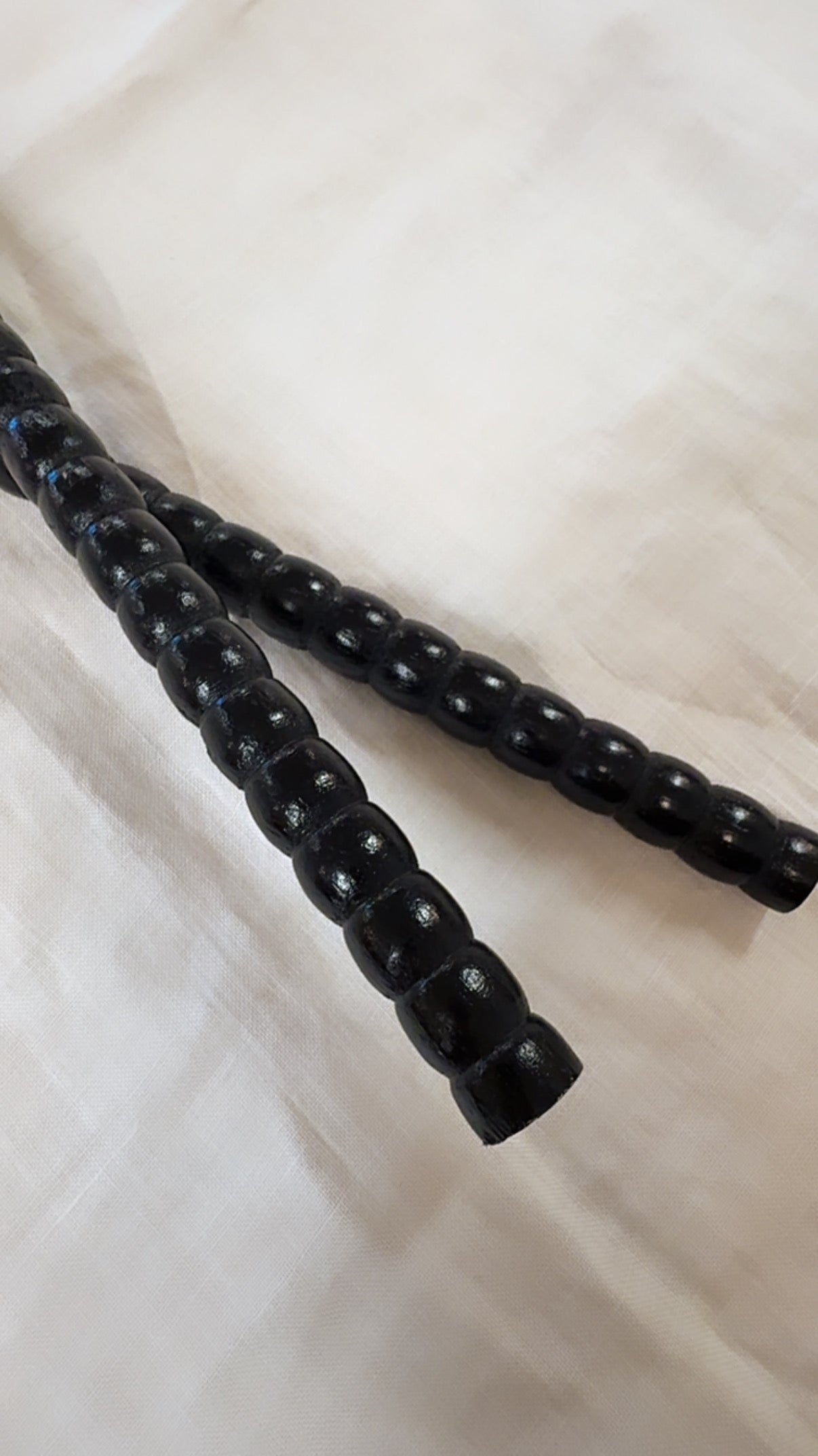 Wood Salad Tongs - Black