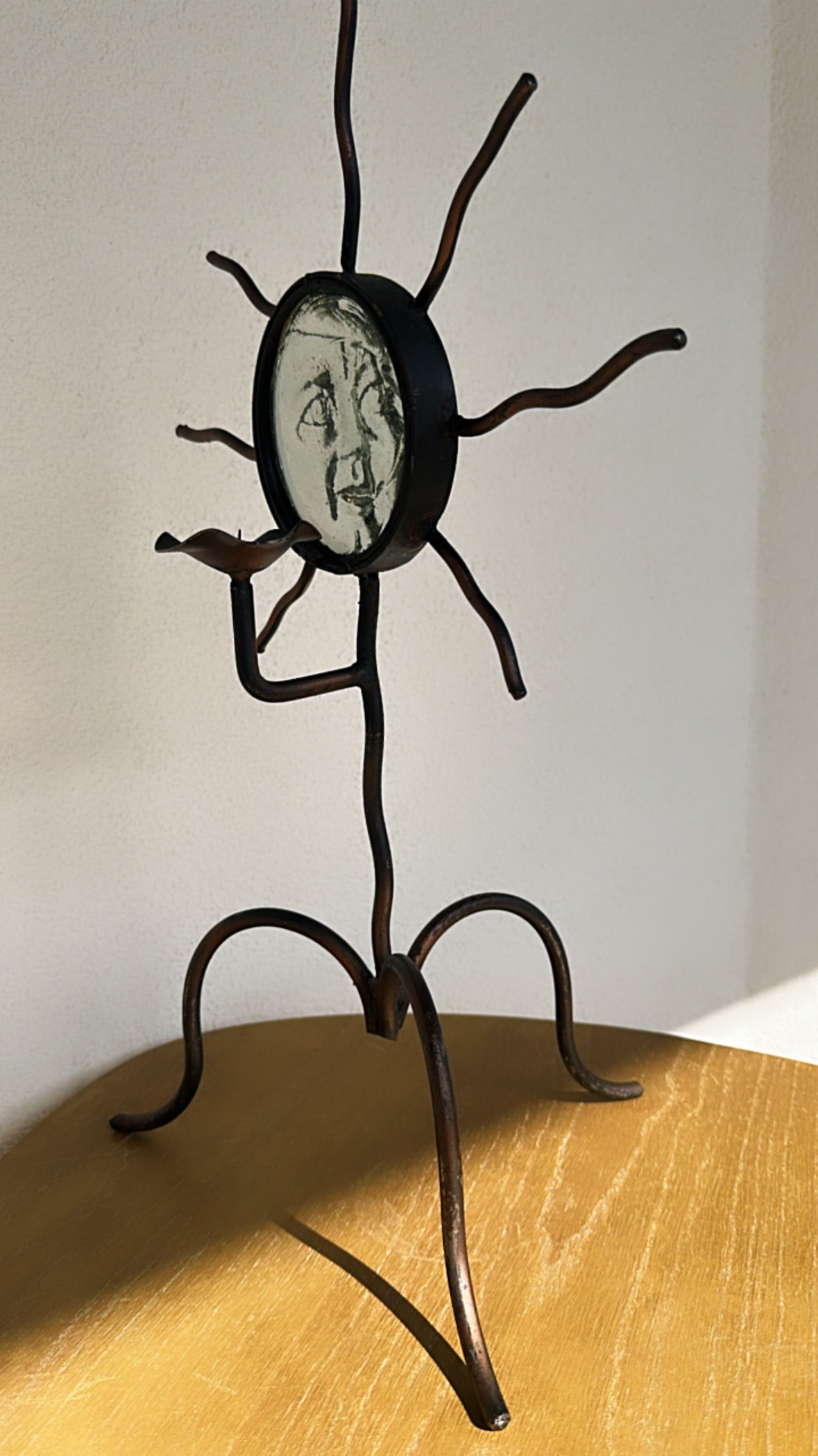 90s Metal Sun Sculpture