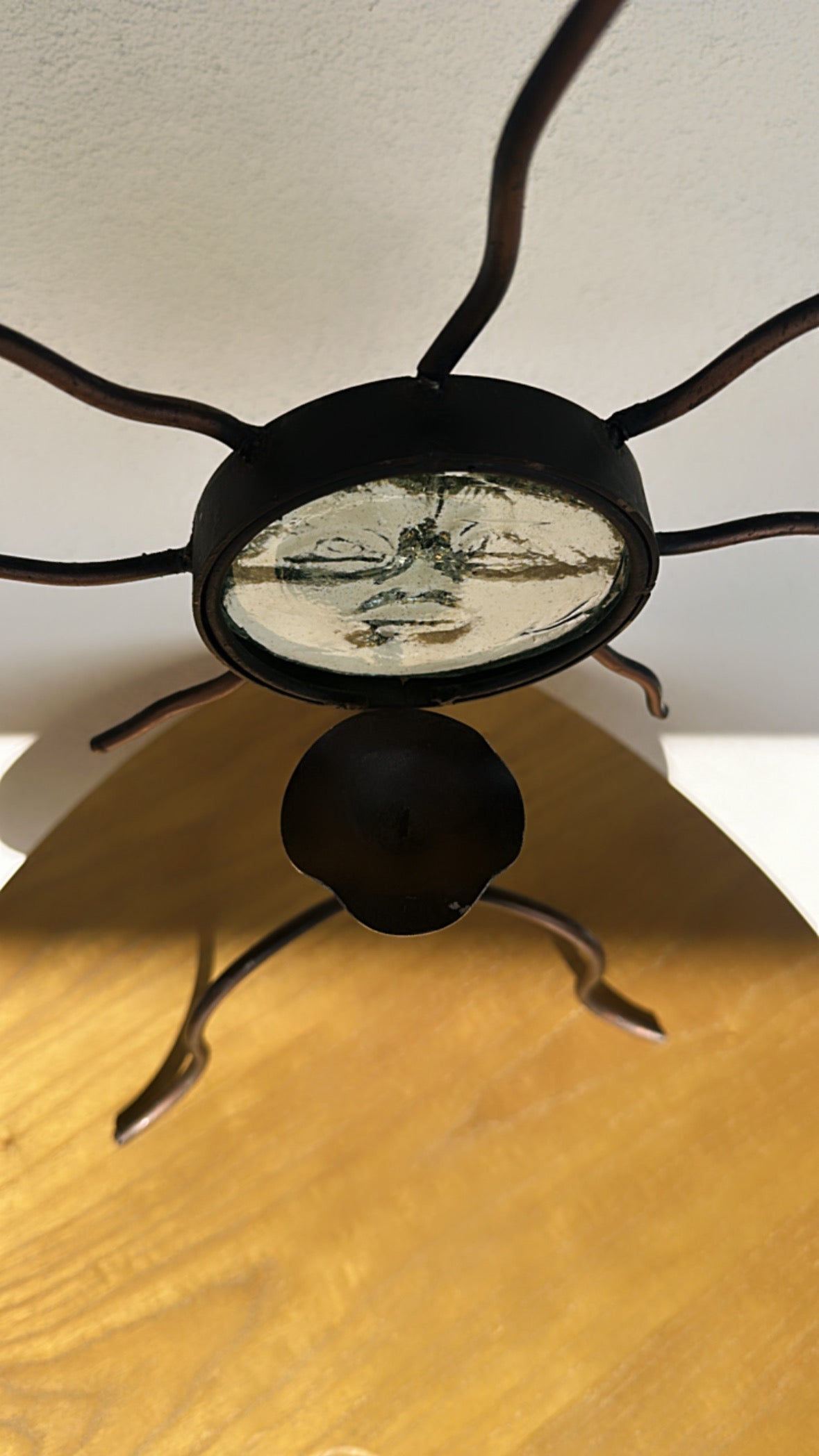 90s Metal Sun Sculpture