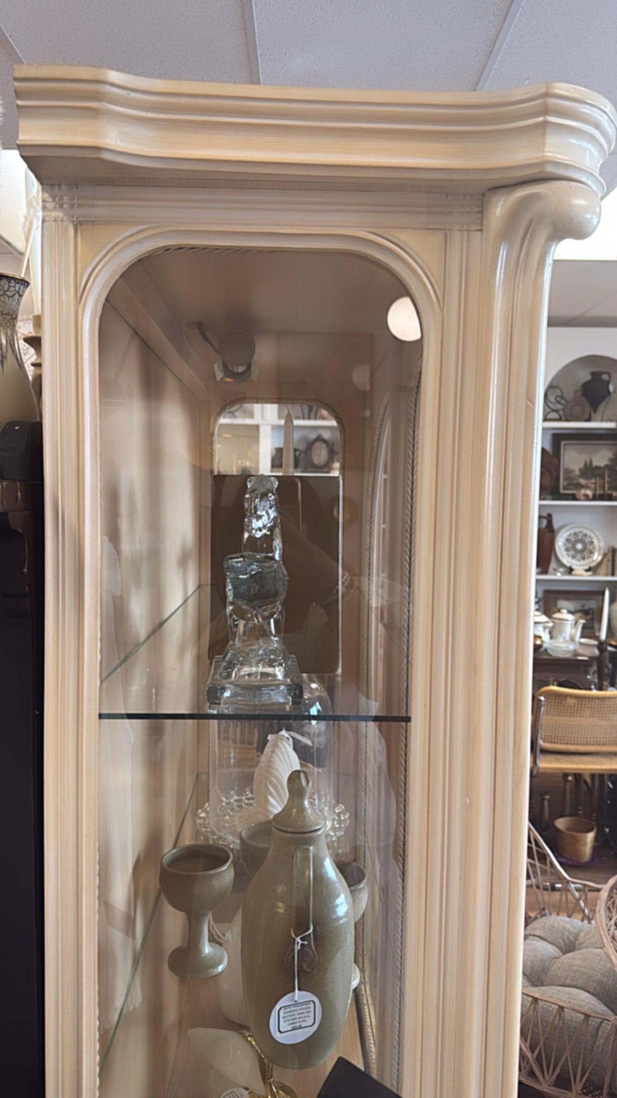 Costal Vintage Curio Cabinet