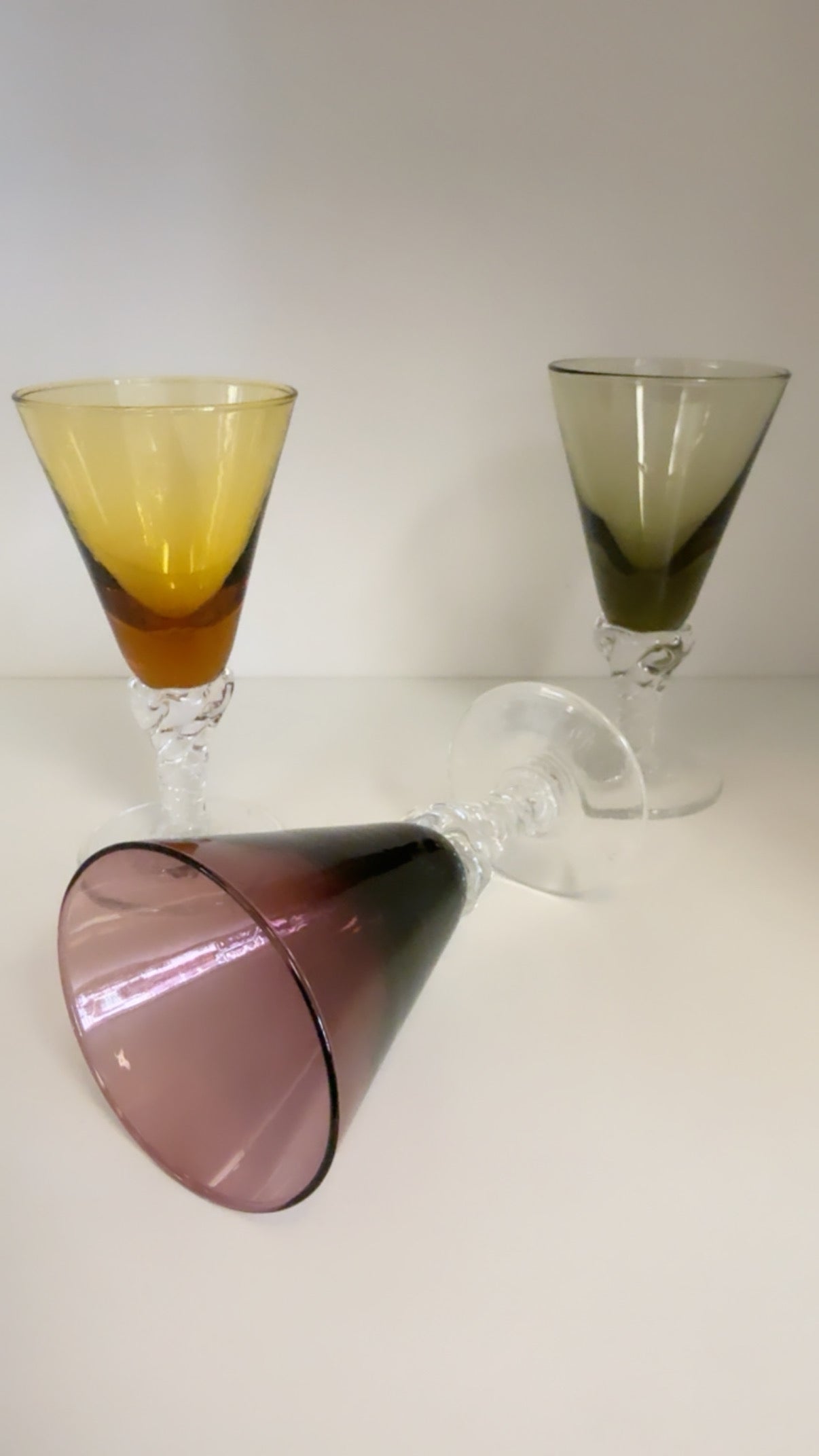1960s Empoli Italian Glass Liqueur Set
