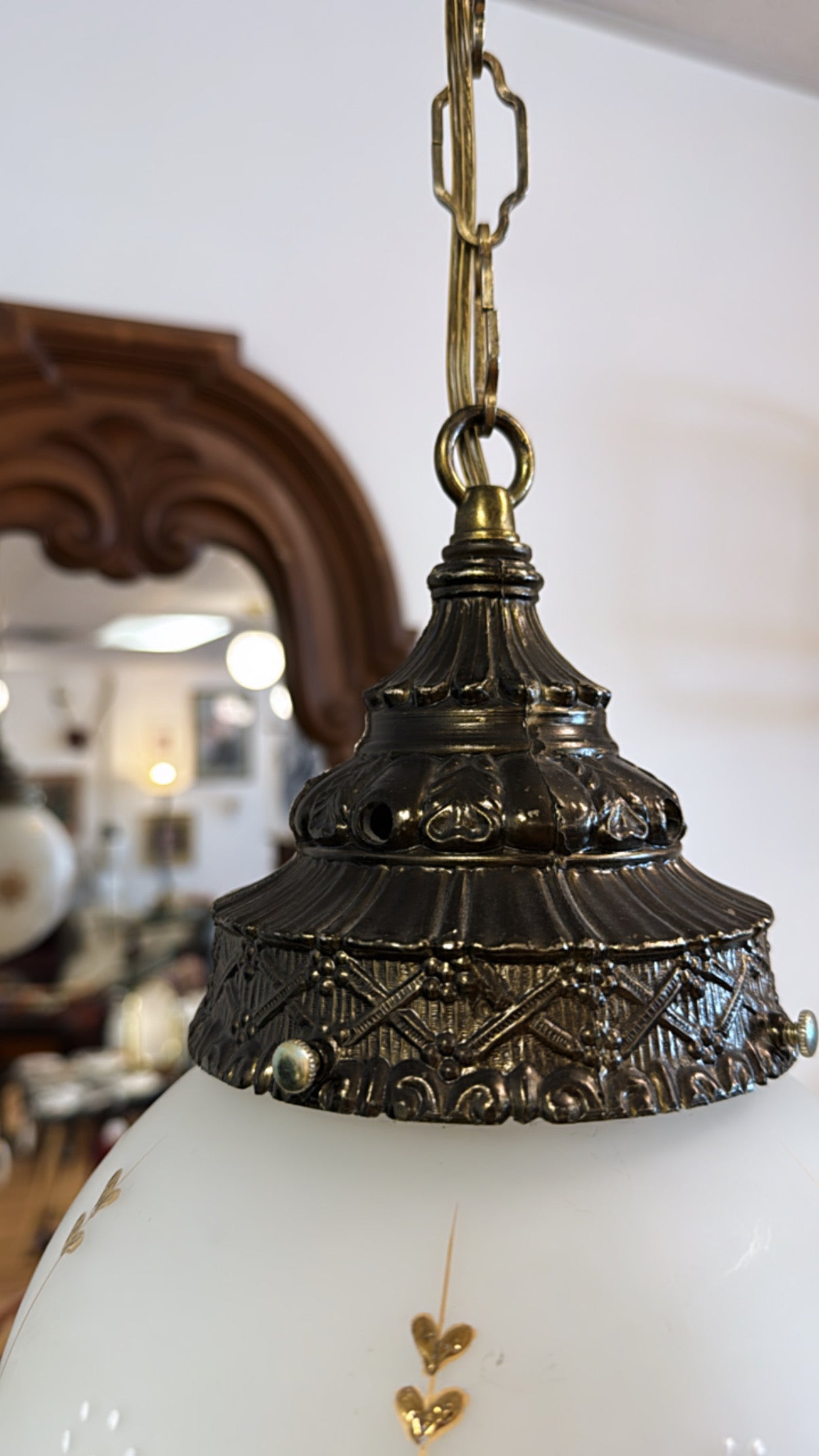 Frosted Swag Lamp