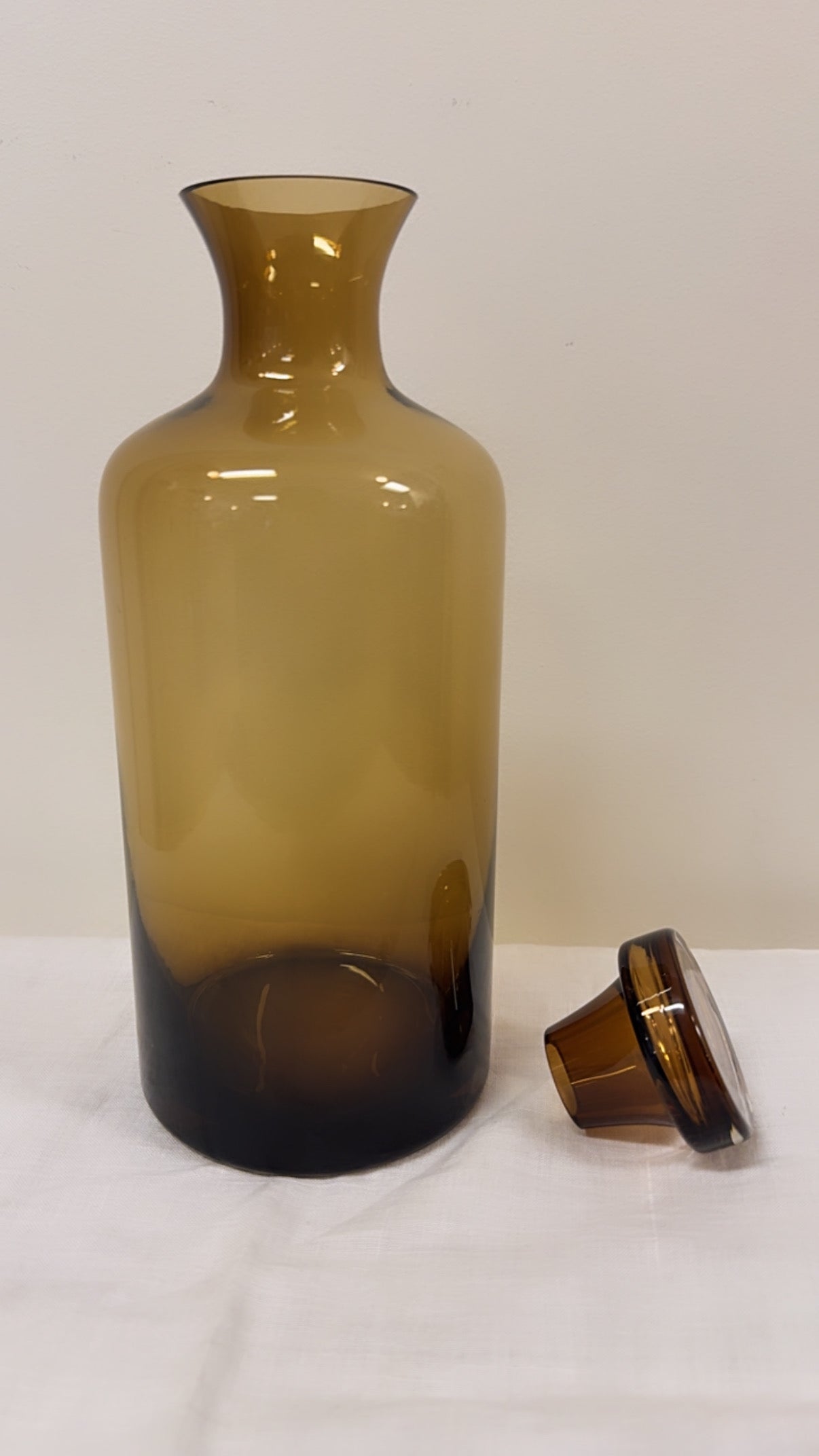Smoke Glass & Amber Decanter Set
