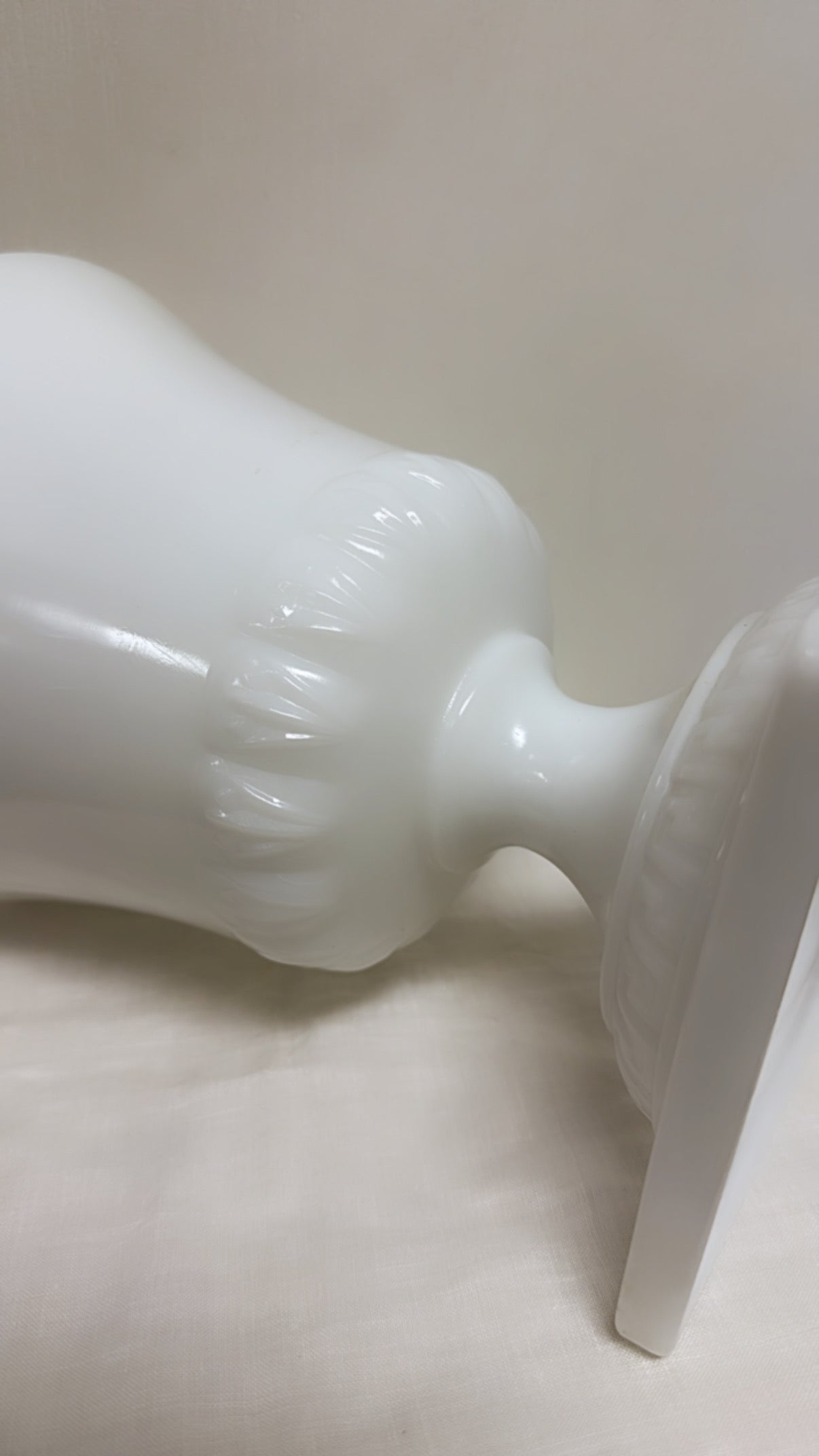 Milk Glass Pedestal Planter