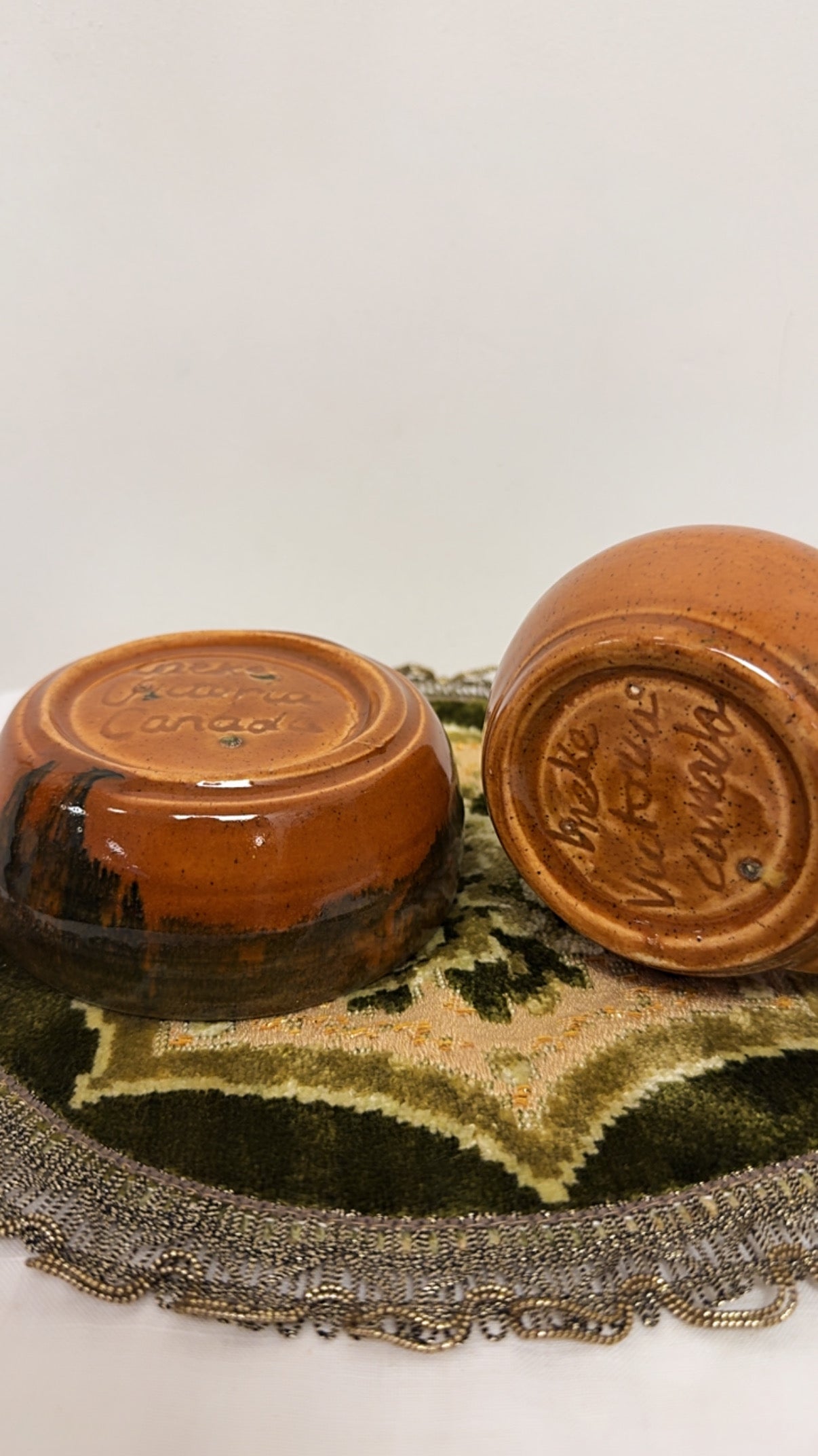 Vintage Glazed Studio Pottery Cream & Sugar Set