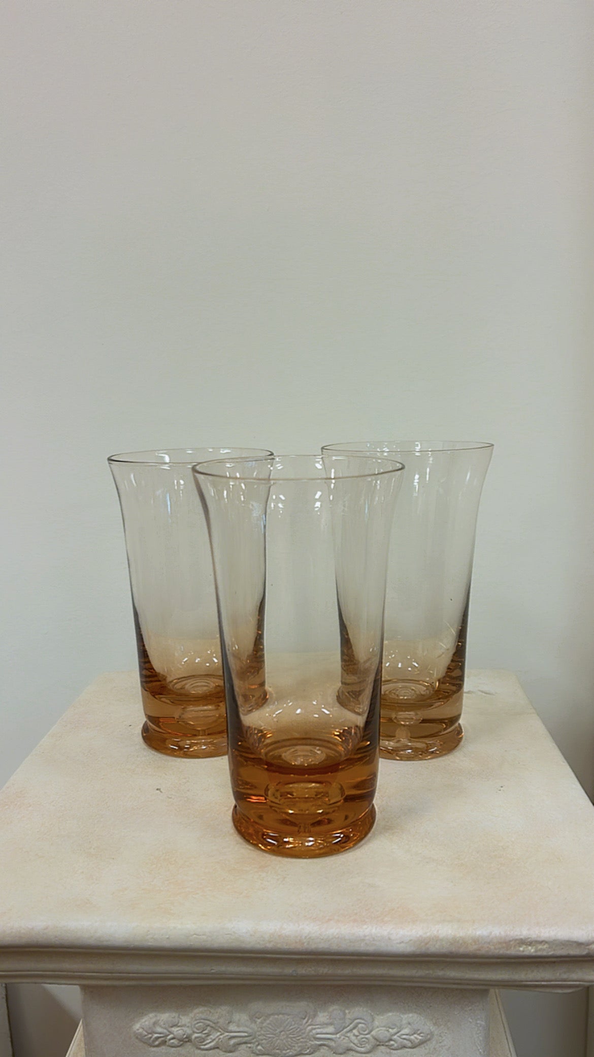 Peach Glass Cups