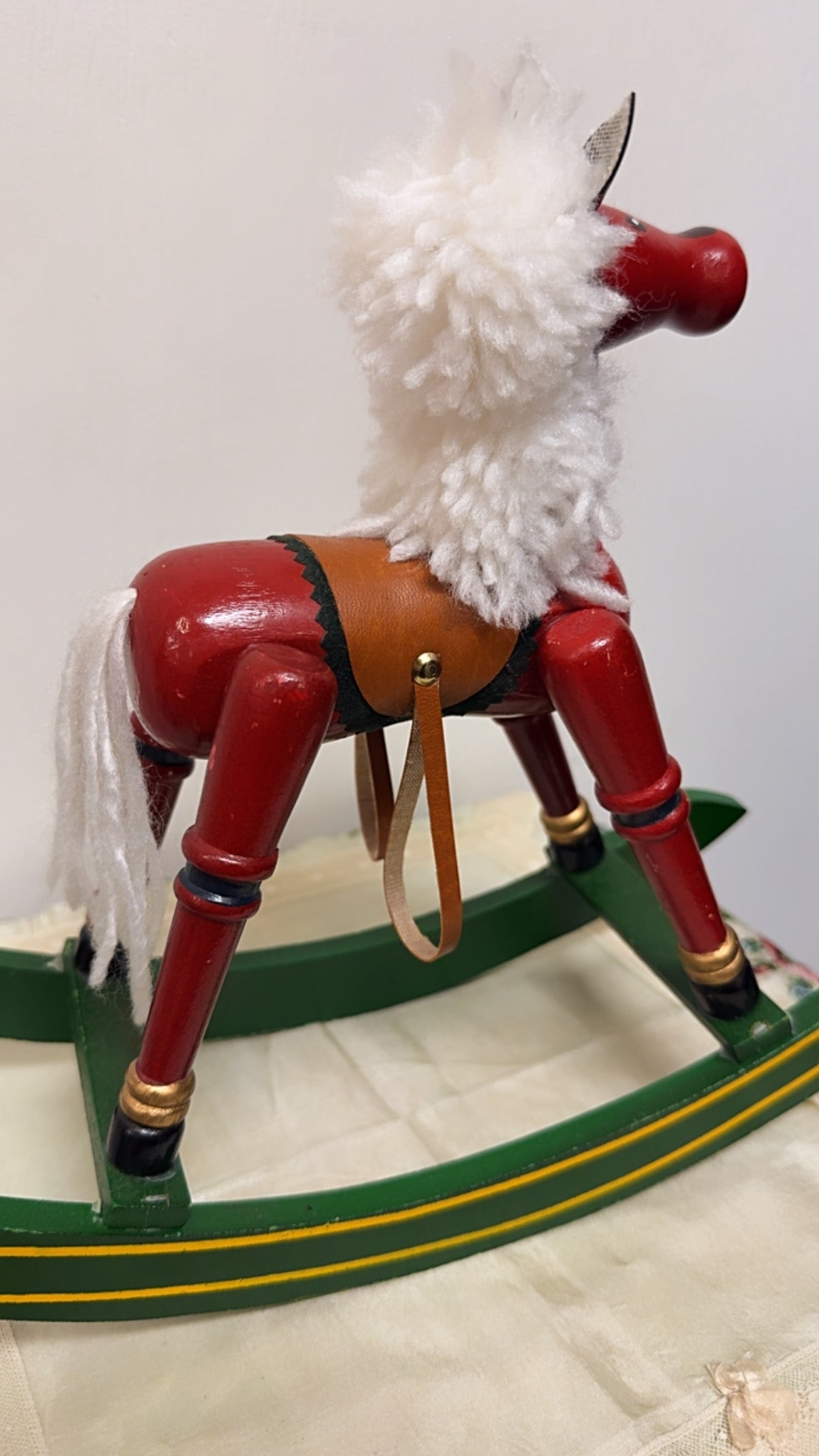 Vintage Wood Christmas Horse