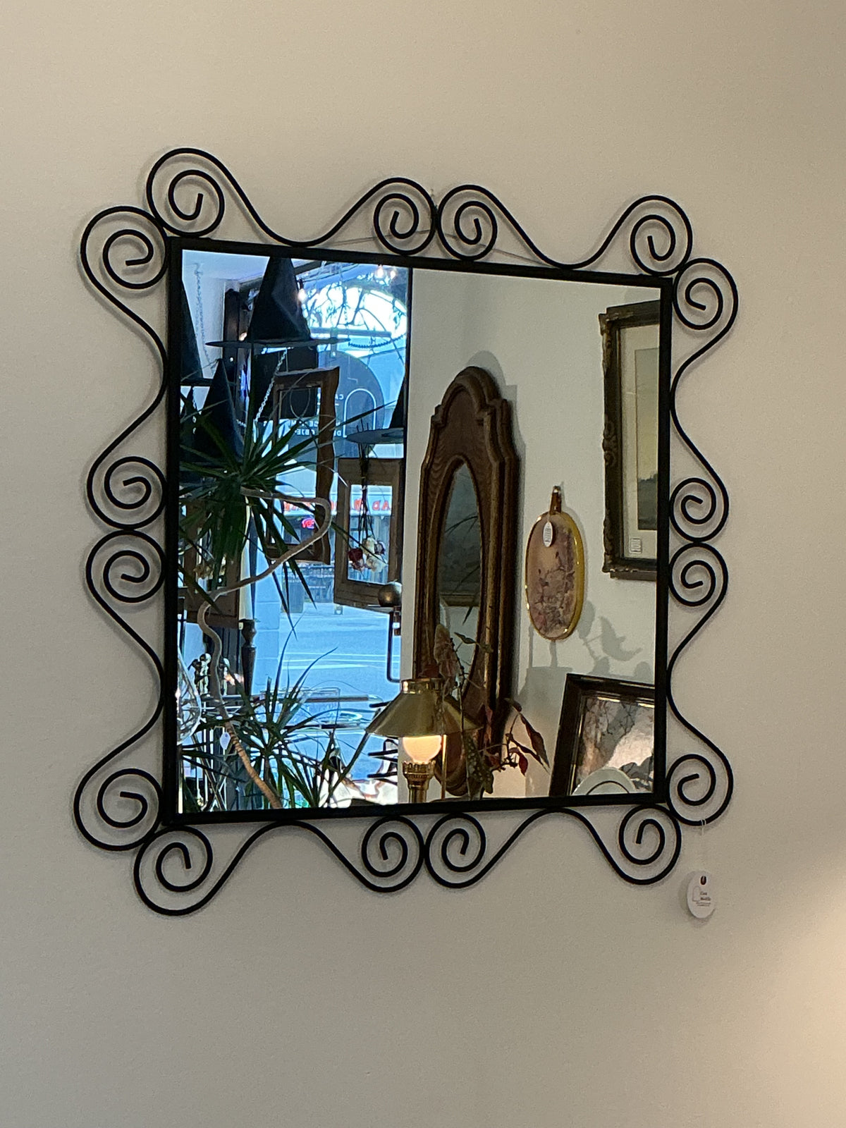 Swirl Wrought Iron Mirror