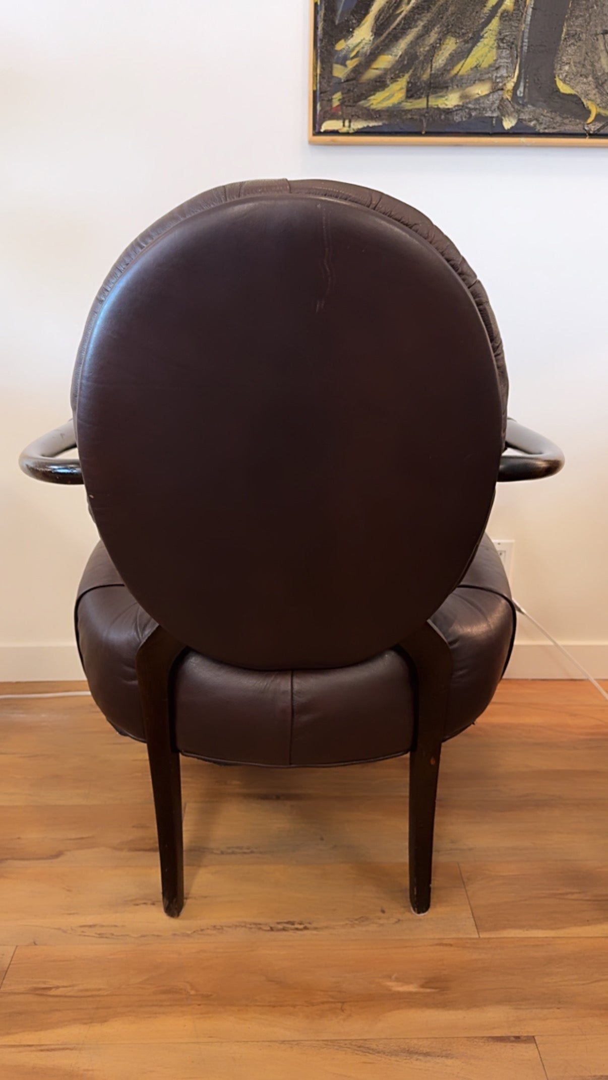 Tufted Leather Accent Chairs