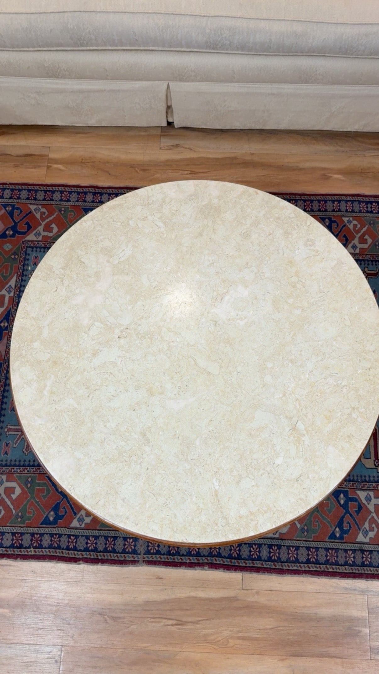 Mid-Century Modern Marble & Walnut Coffee Table | c. 1960s