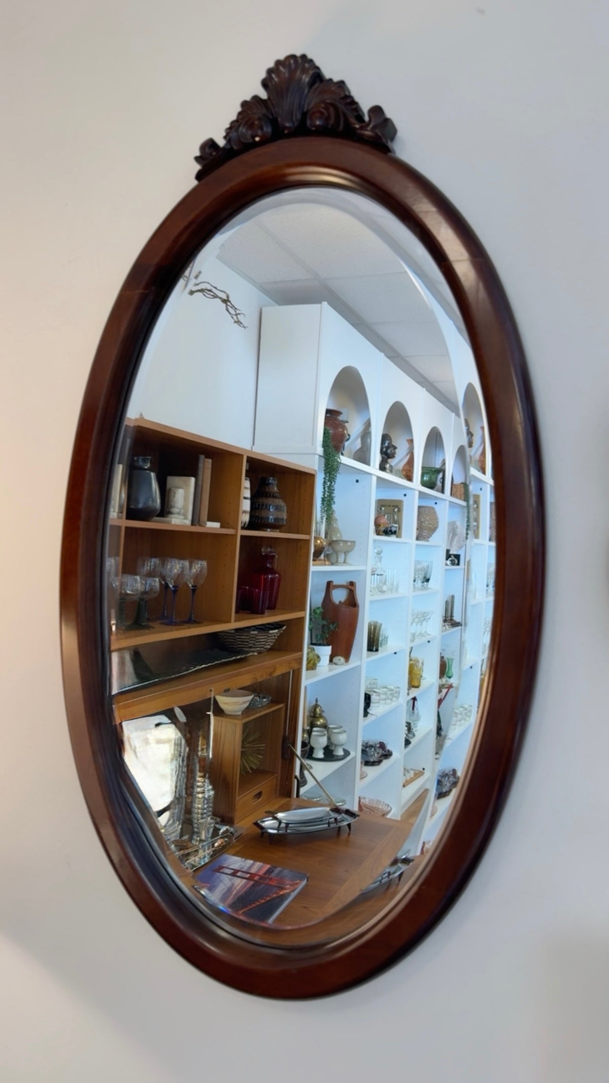BOMBAY COMPANY OVAL BEVELED MIRROR