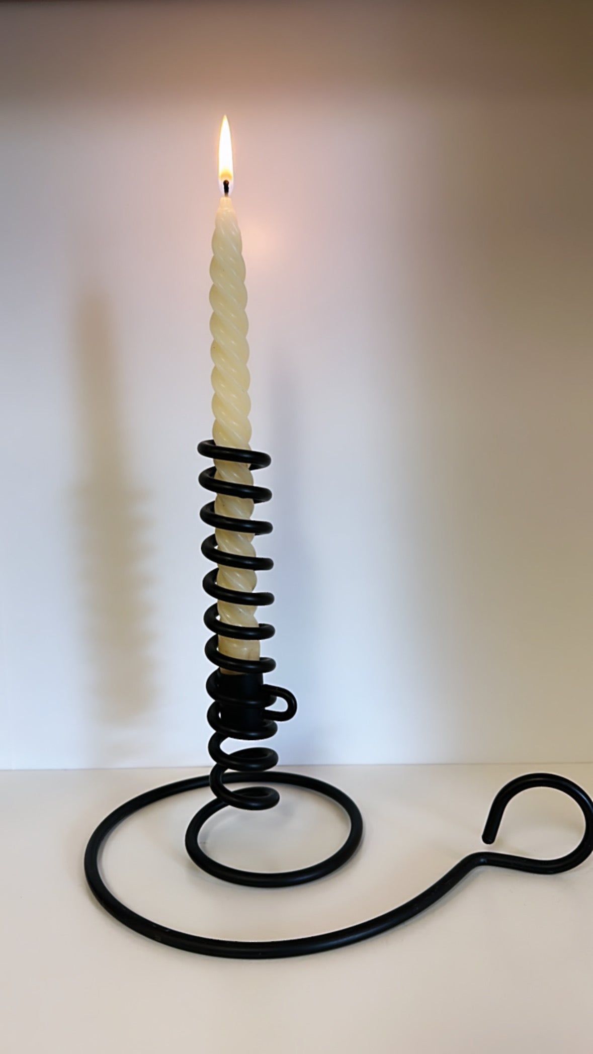 Spiral Iron Candle Holder