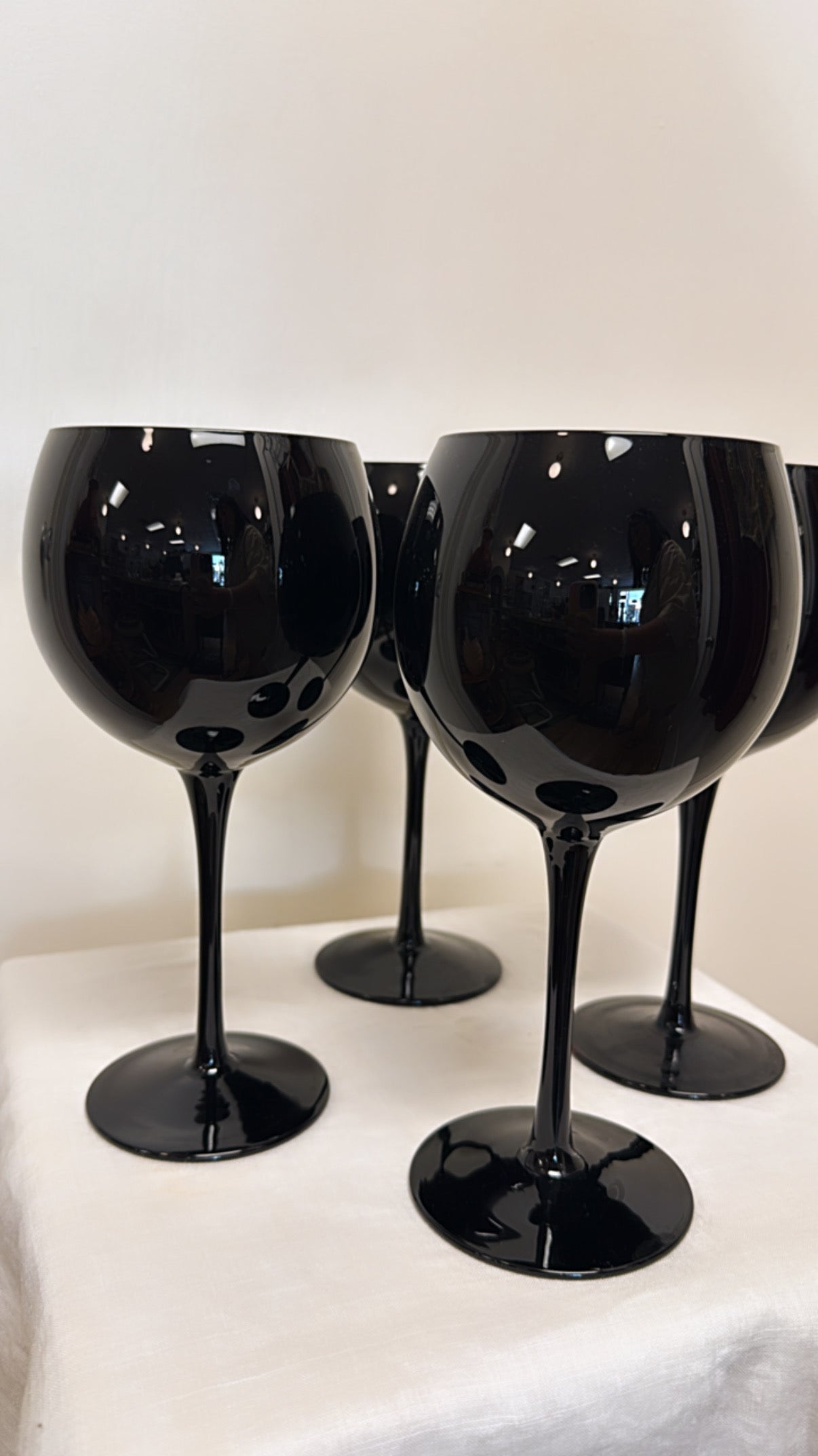 60s Black Goblets