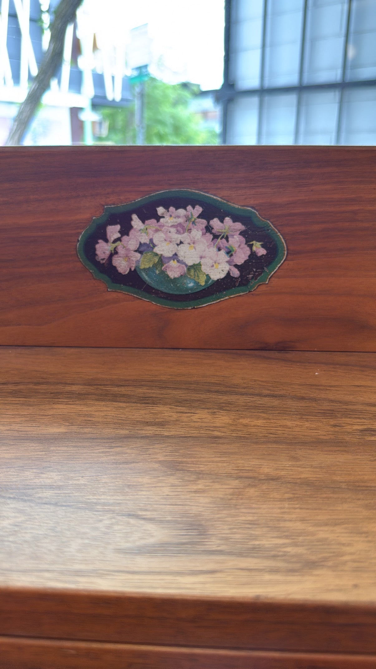 Restored Antique Walnut Flip-Top Spinet Desk