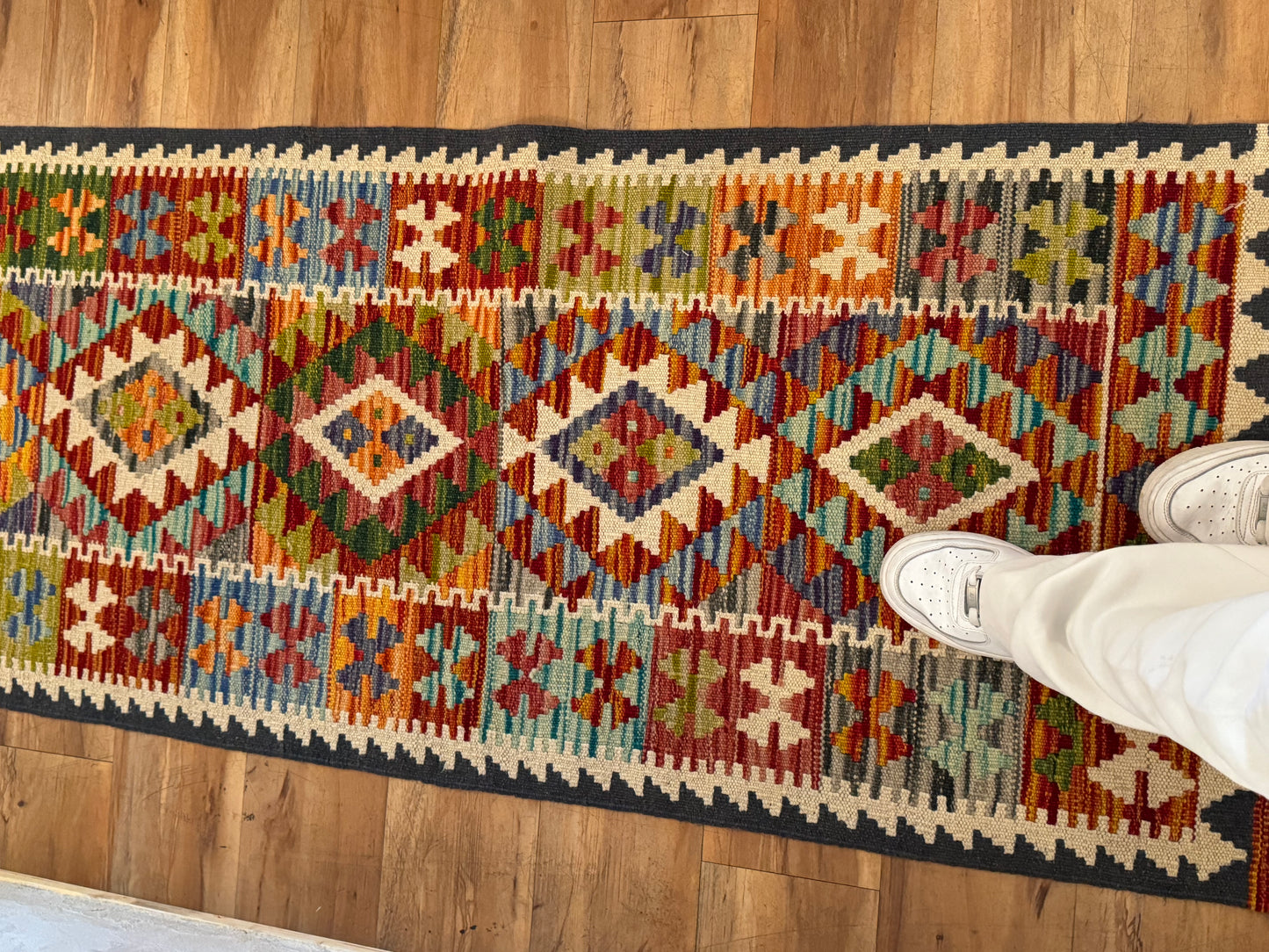 Hand Knotted Wool Runner