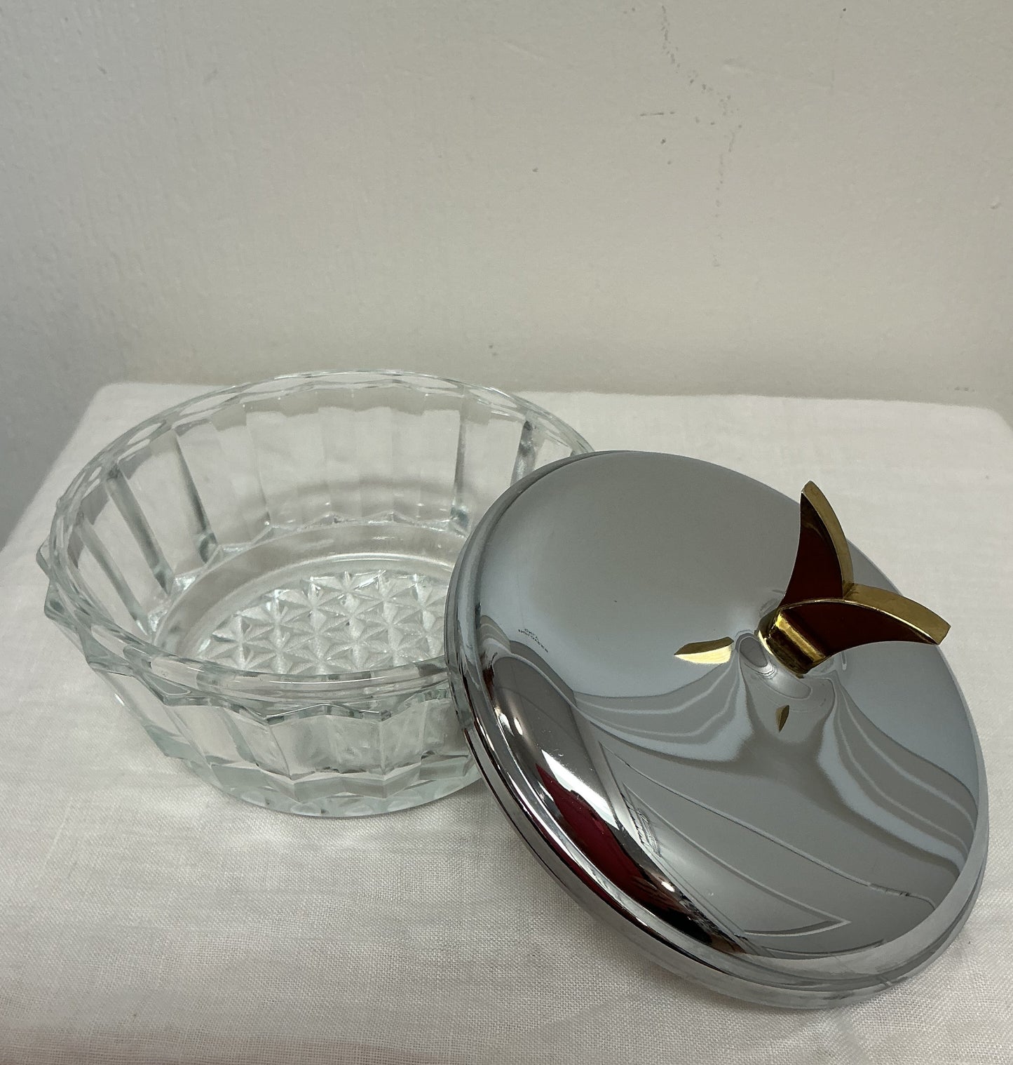 Art Deco Crystal Candy Dish