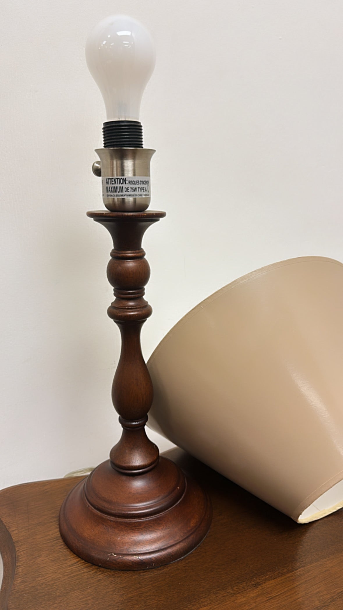 Wood Table Lamp