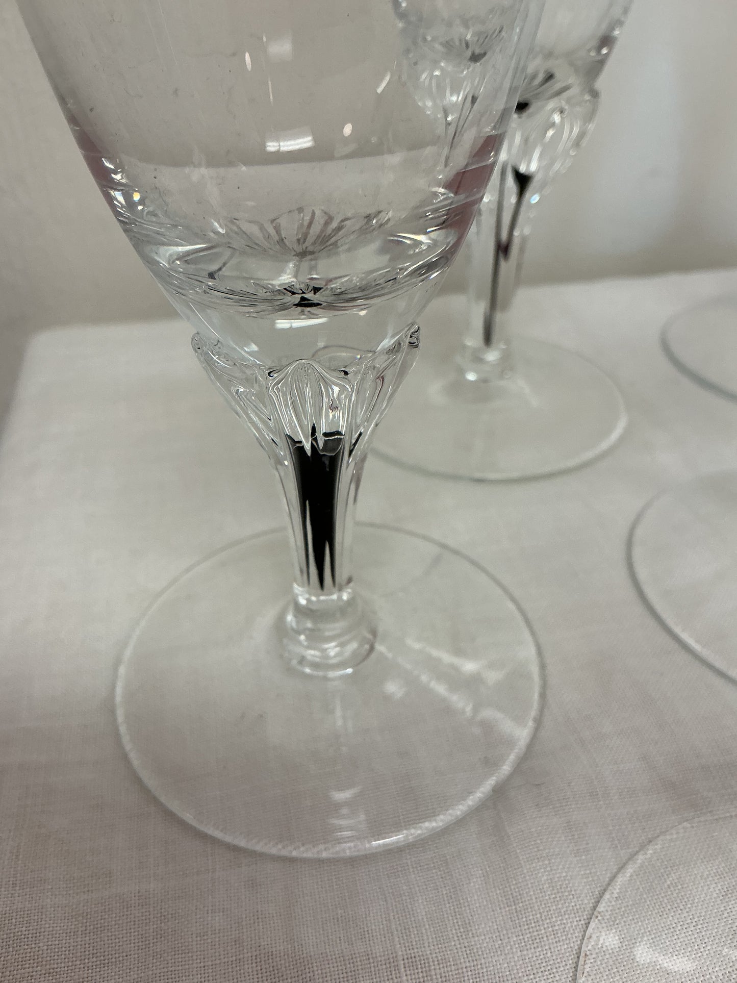 Belfor “Exquisite” Czechoslovakian Crystal Flutes