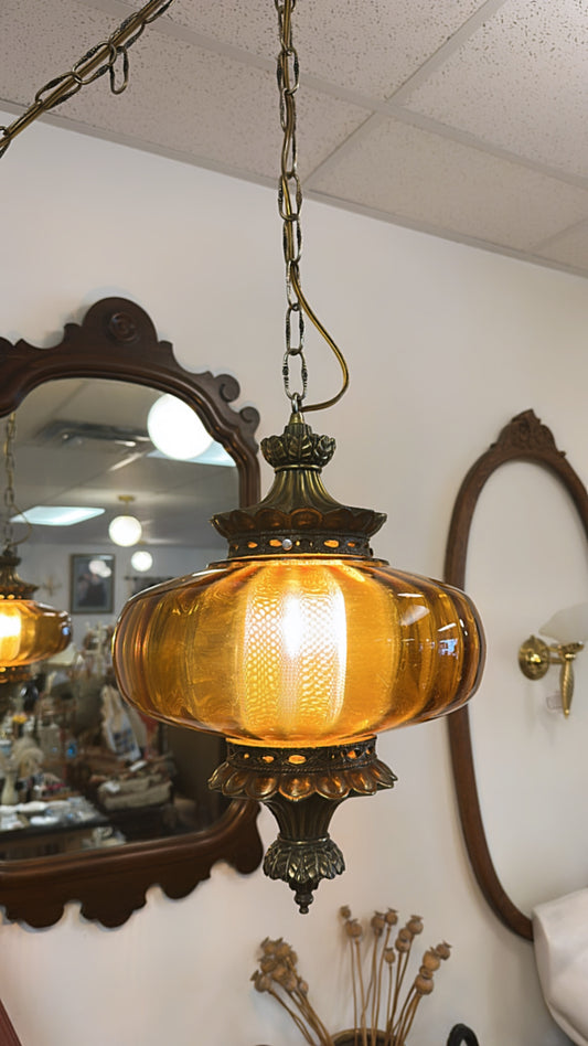 Hollywood Regency Swag Lamp