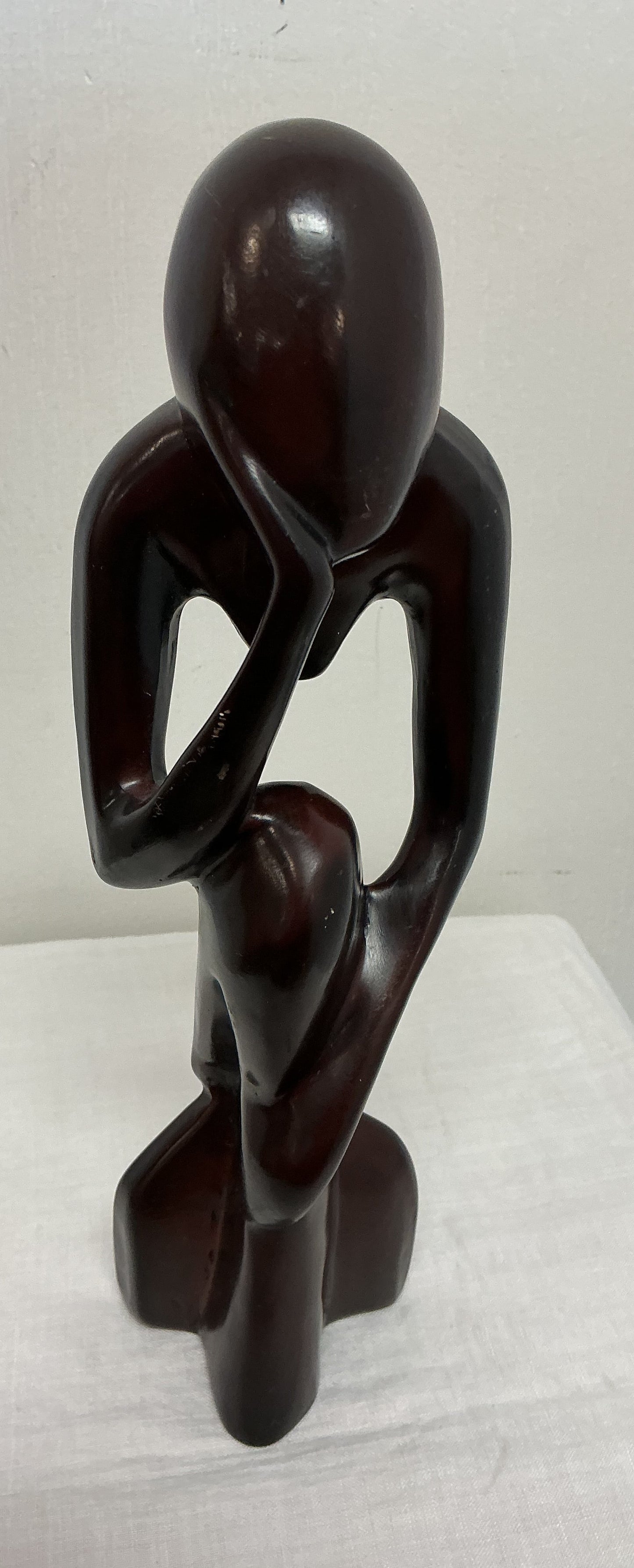 “The Thinker” Vintage Soap Stone Sculpture