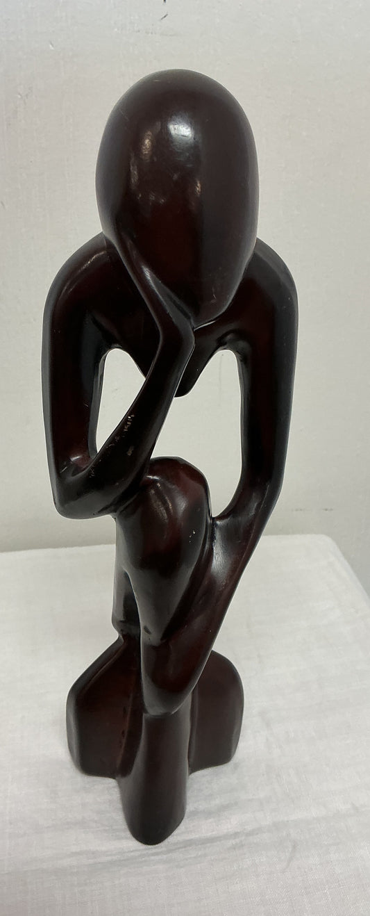 “The Thinker” Vintage Soap Stone Sculpture