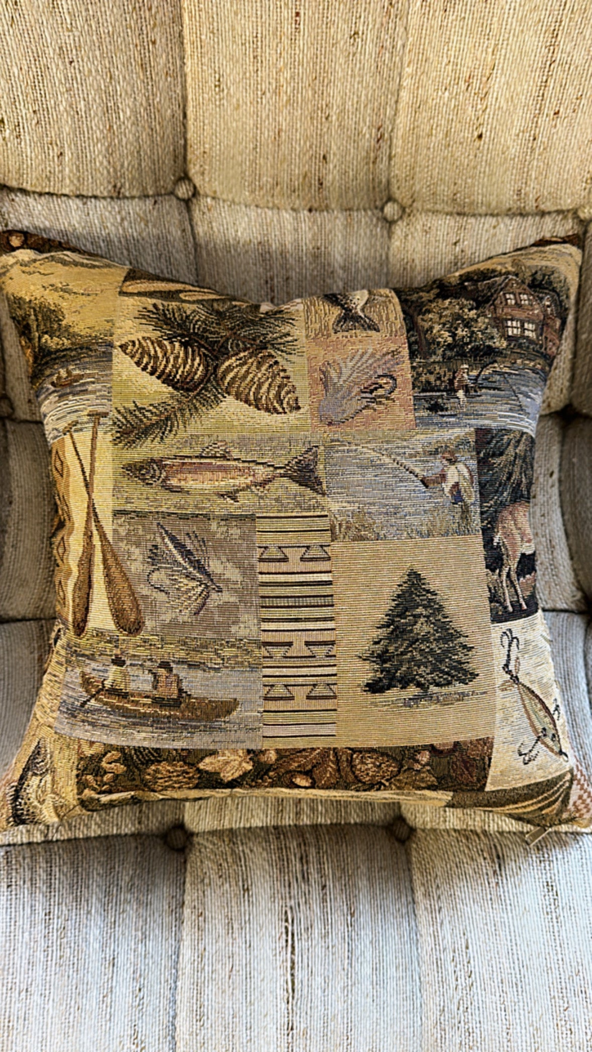 Rustic Cabin Throw Pillow