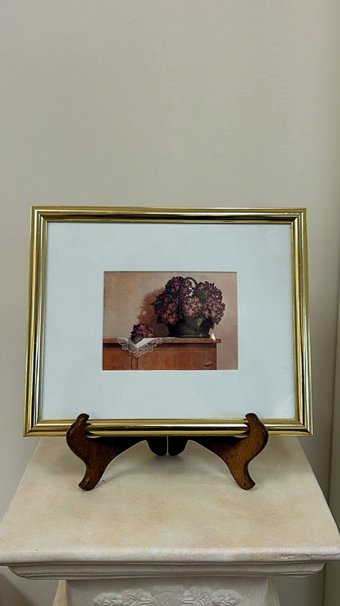 Floral Still Life In Gold Frame