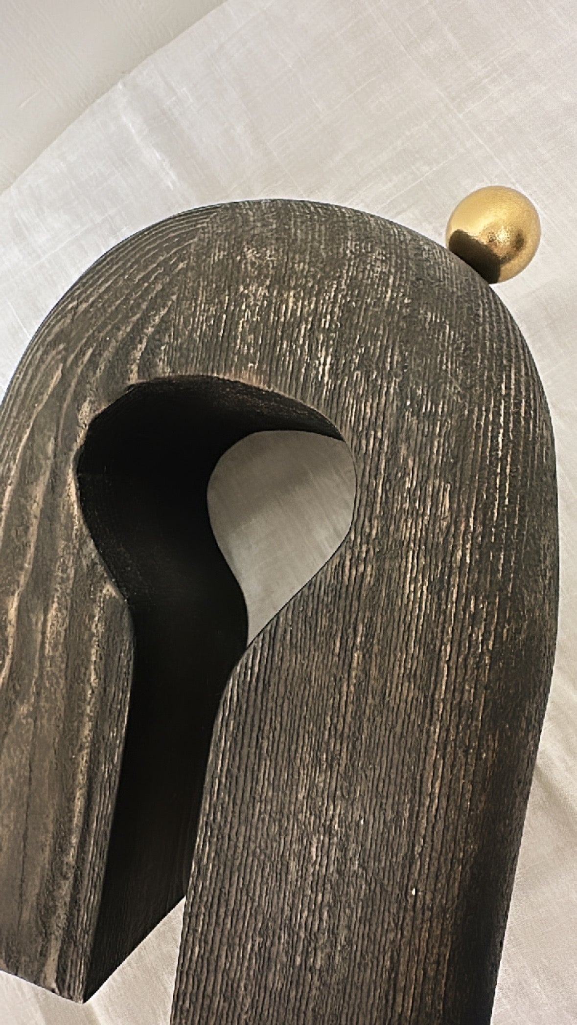 Abstract Arch Wood Sculpture
