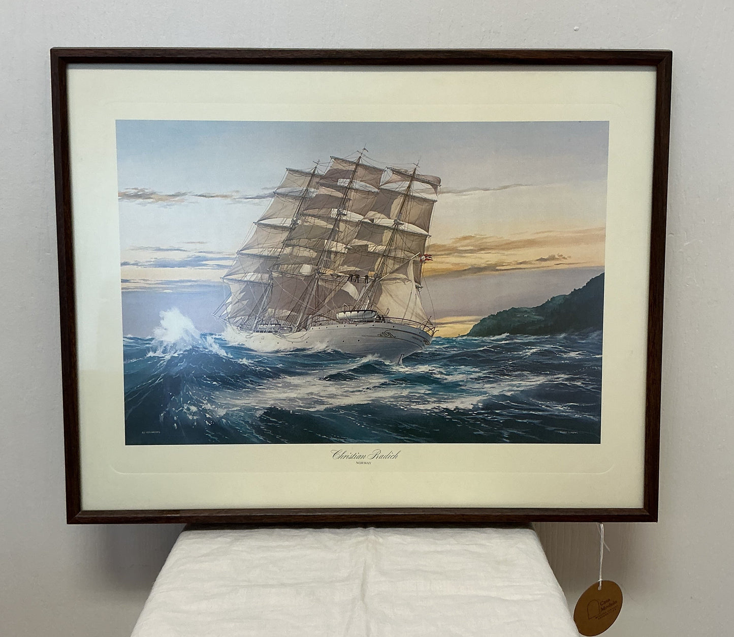 Vintage “Christian Radich” Ship Print