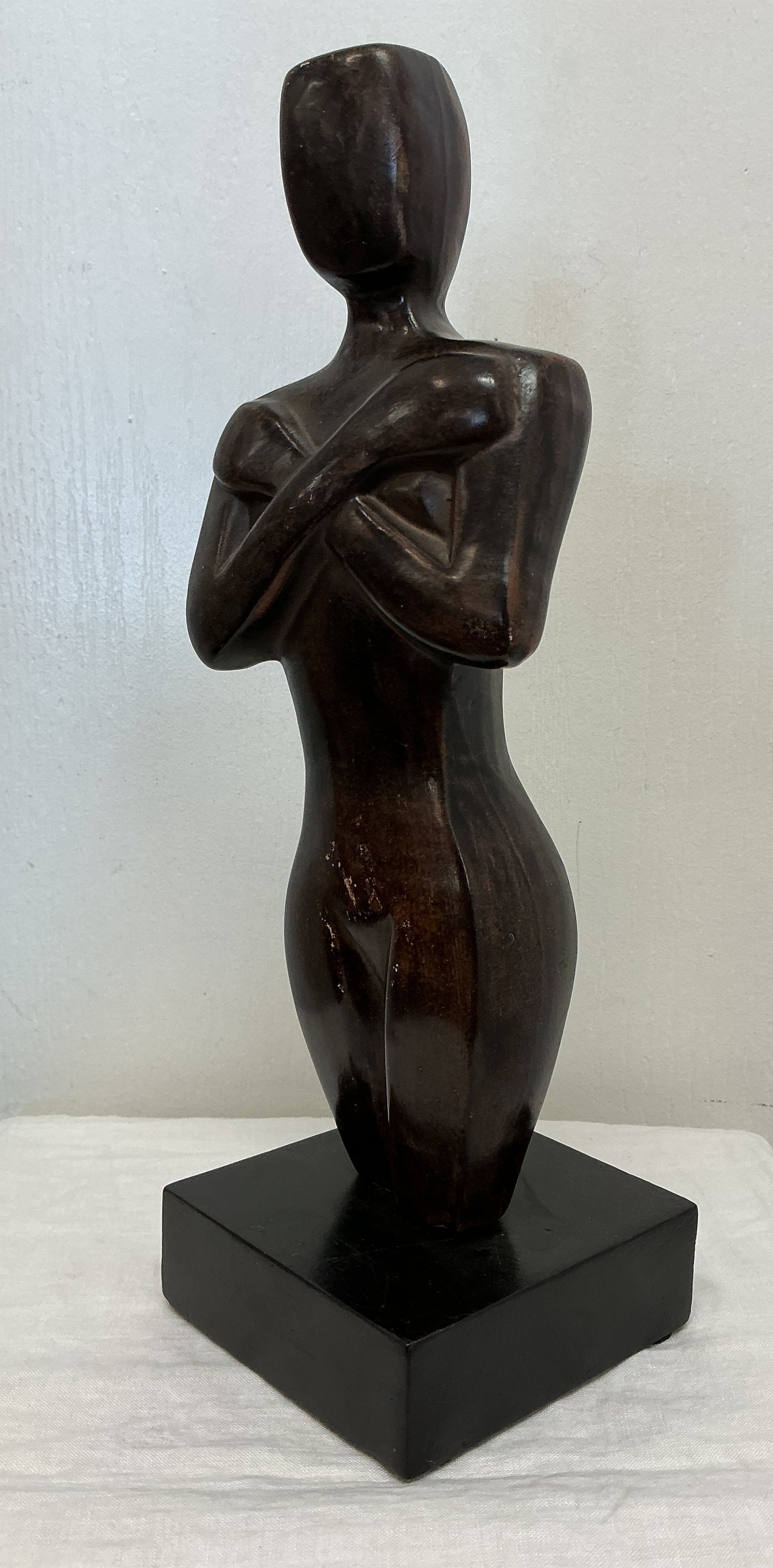 Vintage Ceramic Crossed Arm Statue