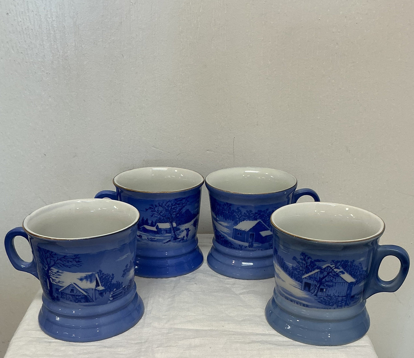Currier and Ives “Homestead” Mugs