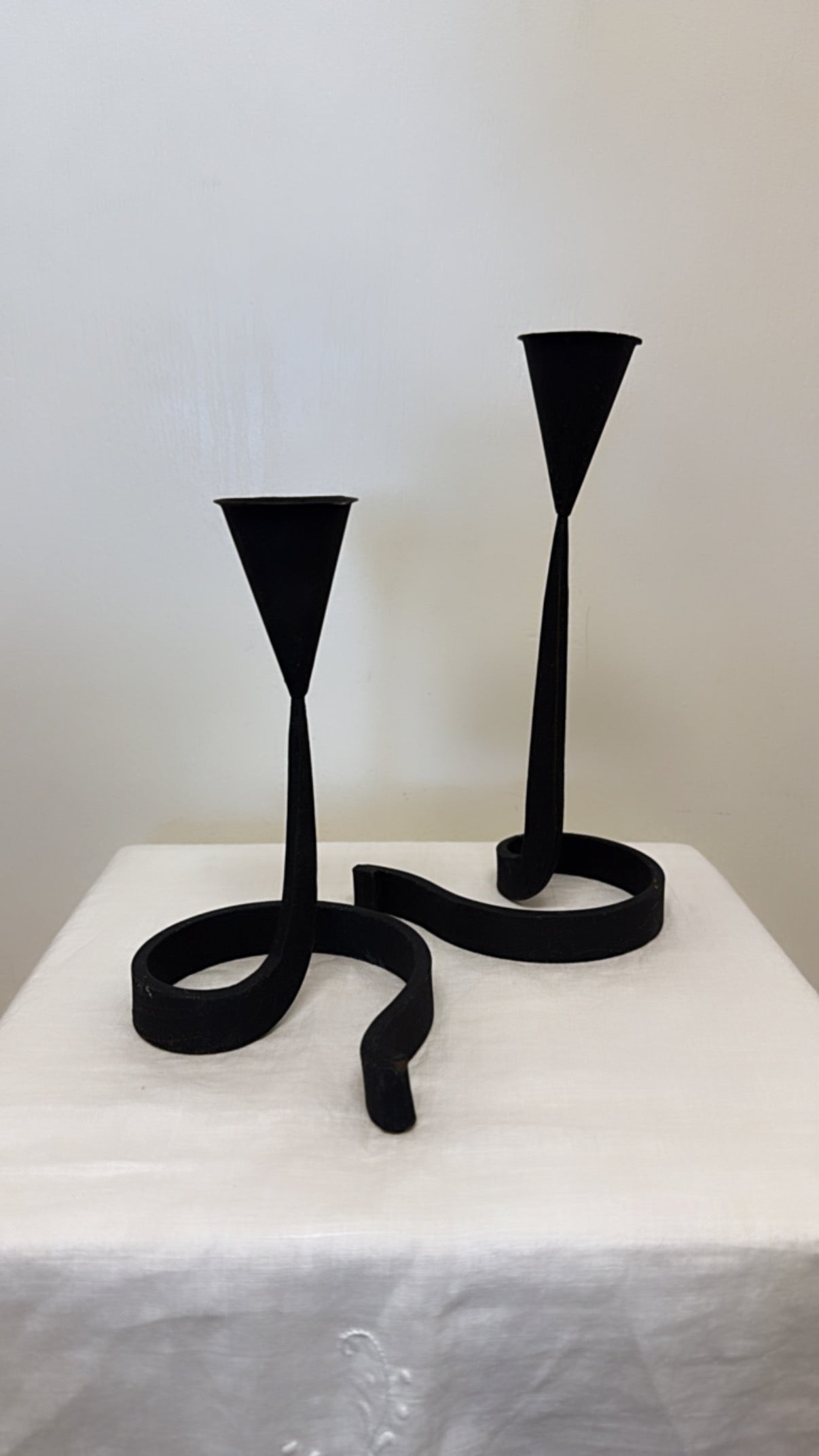 Wrought Iron Candle Holders