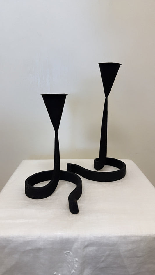 Wrought Iron Candle Holders