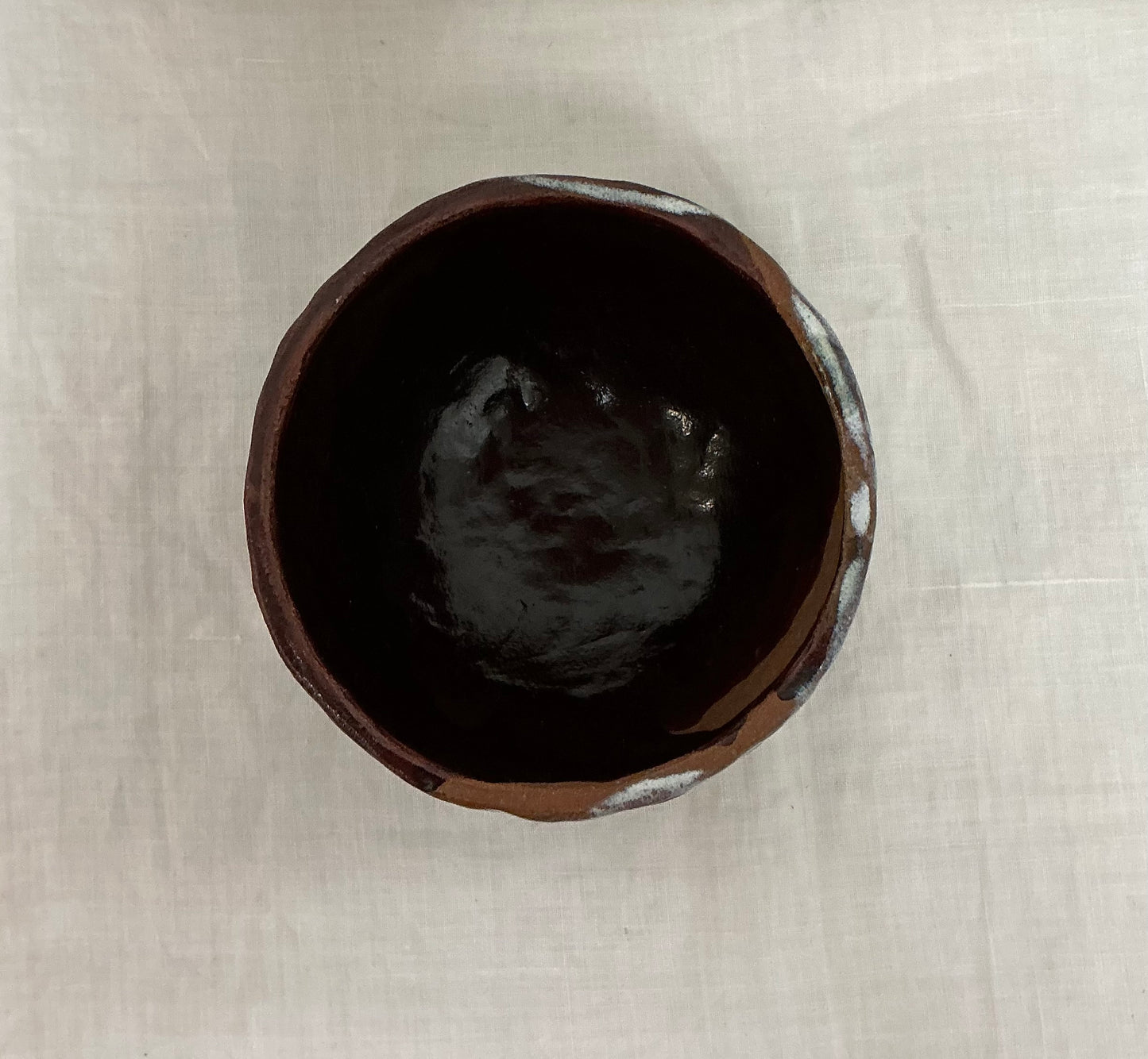 Brown Glazed Studio Pottery Clay Bowl