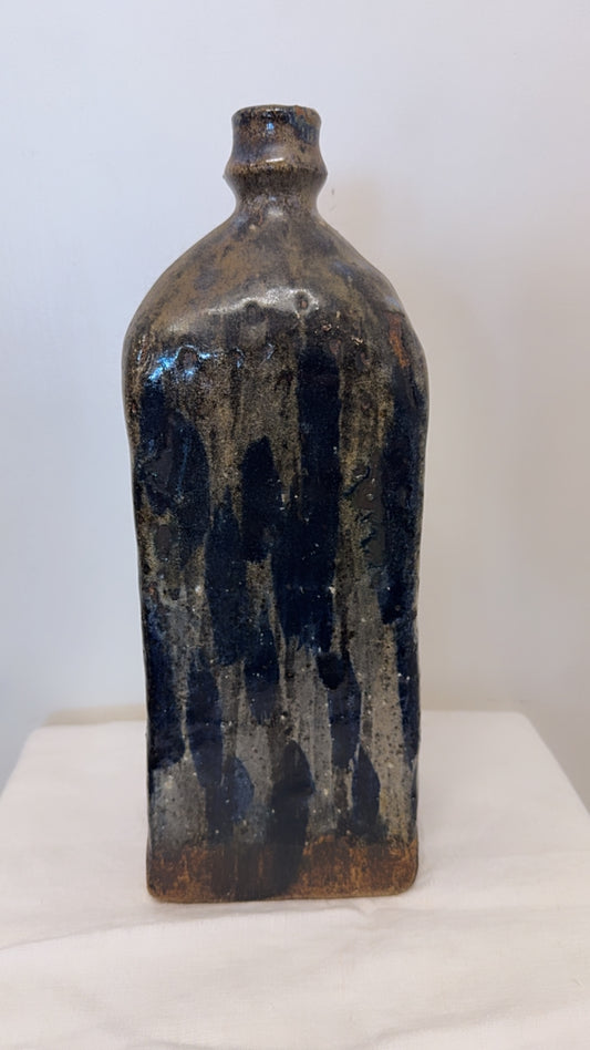 19th Century Salt-Glazed Stoneware Bottle