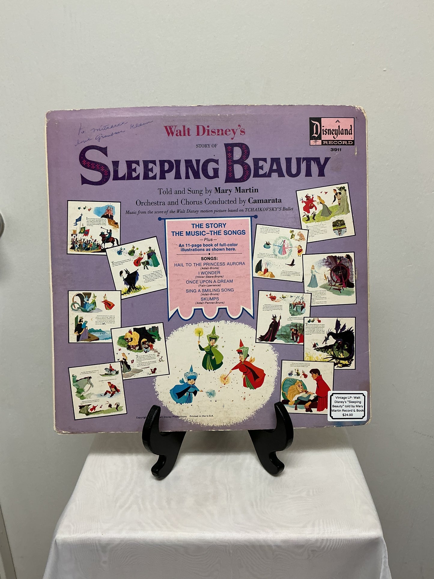 Sleeping Beauty Picture Book and Vinyl Record