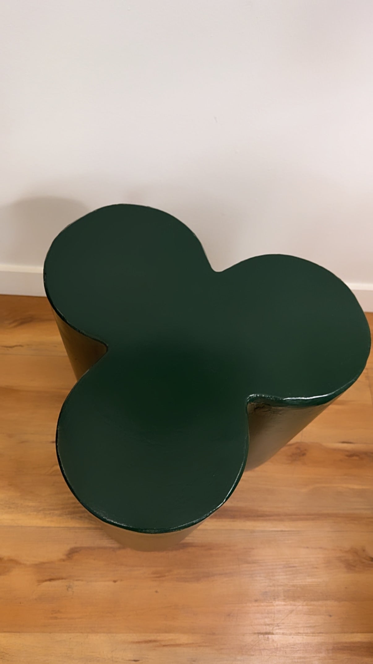 Organic Treble Leaf Concrete Side Table