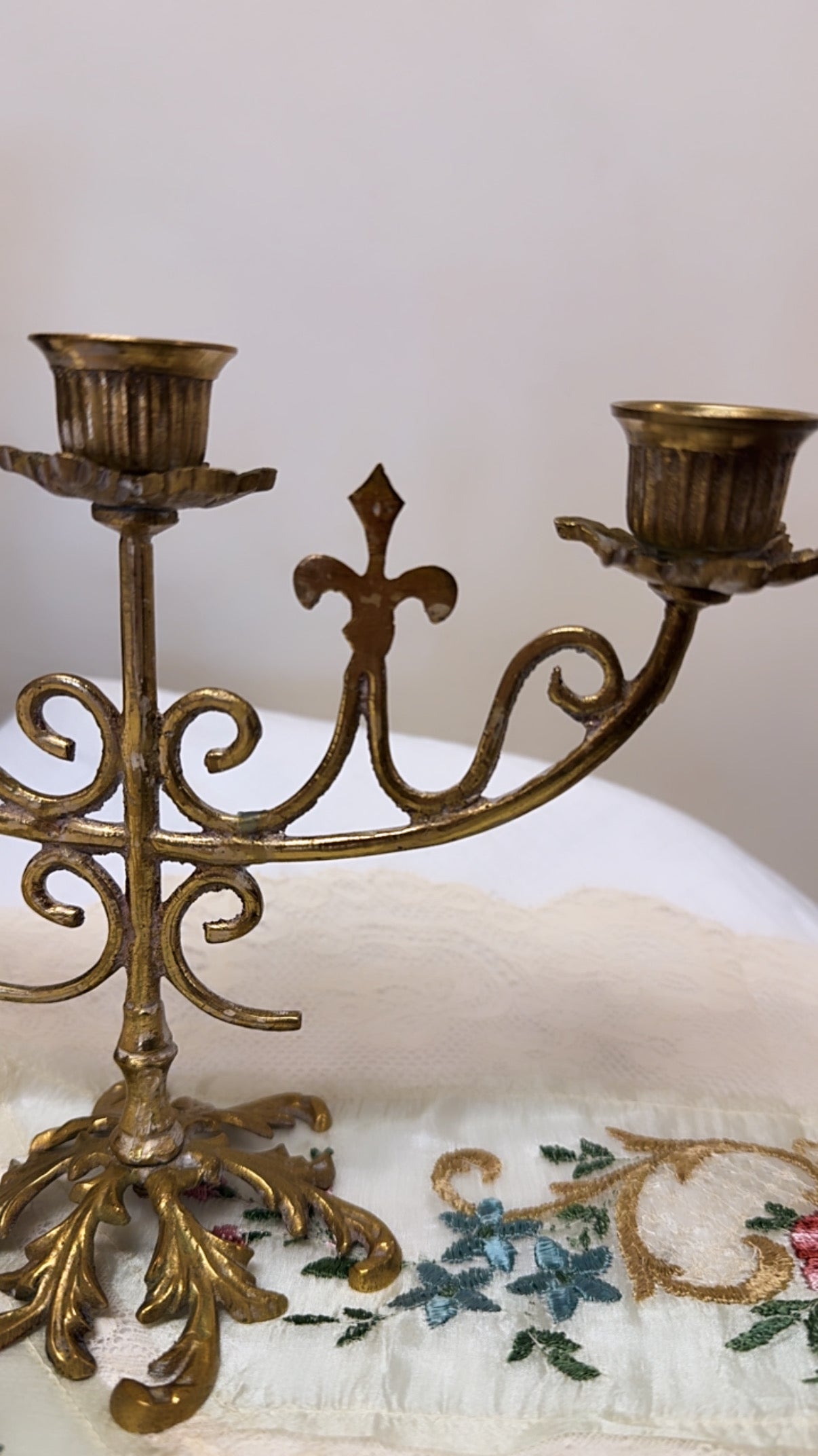 Ornate Brass Candelabra