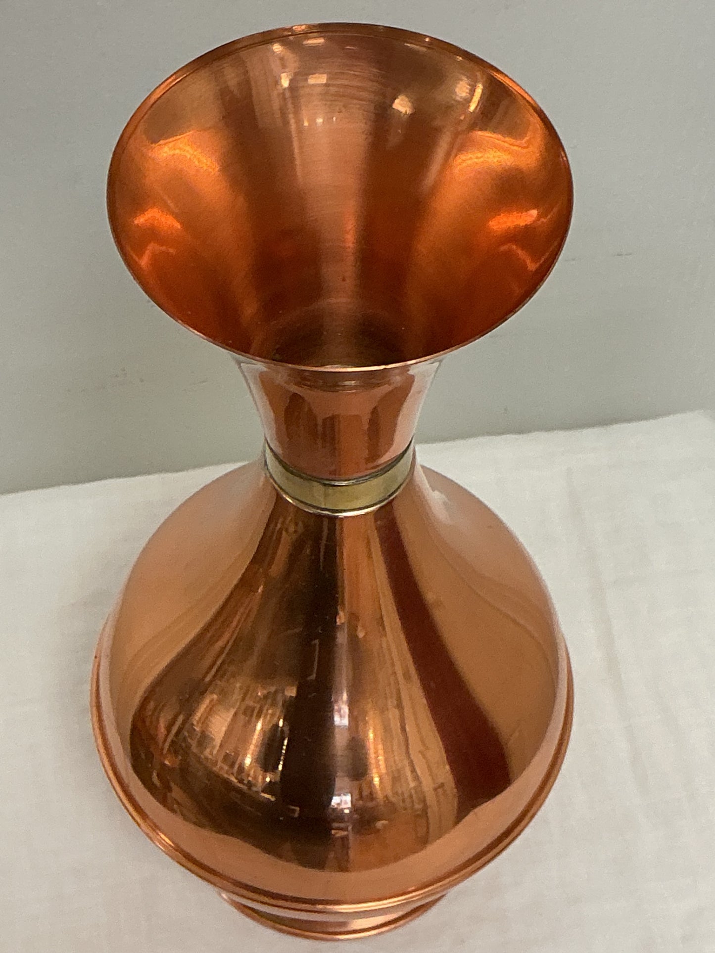 Vintage Copral Copper Jug / Vase