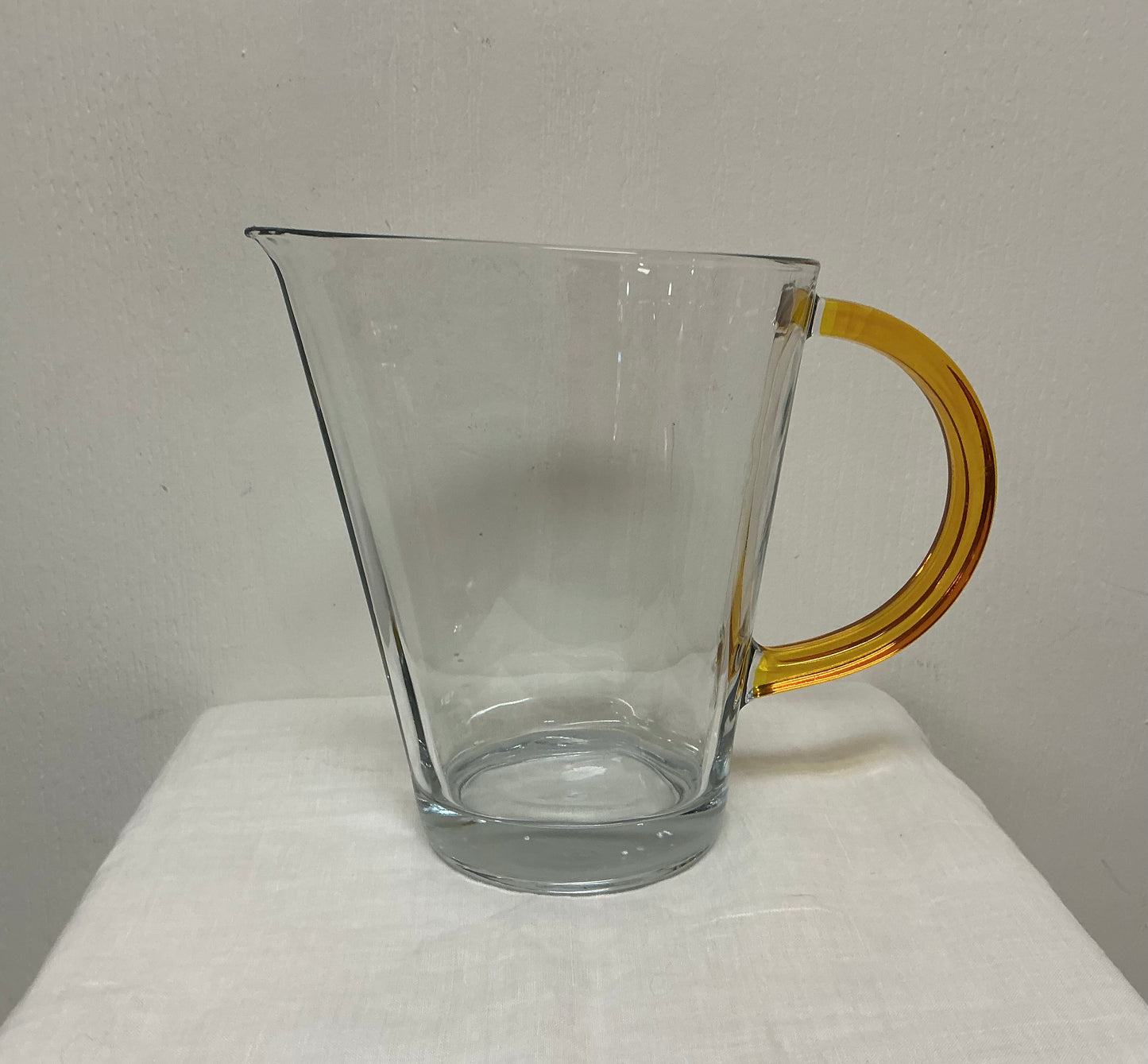 Vintage Pitcher with Amber Handle