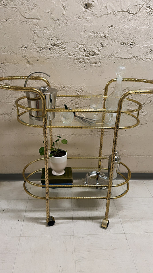 Brass Bar Cart