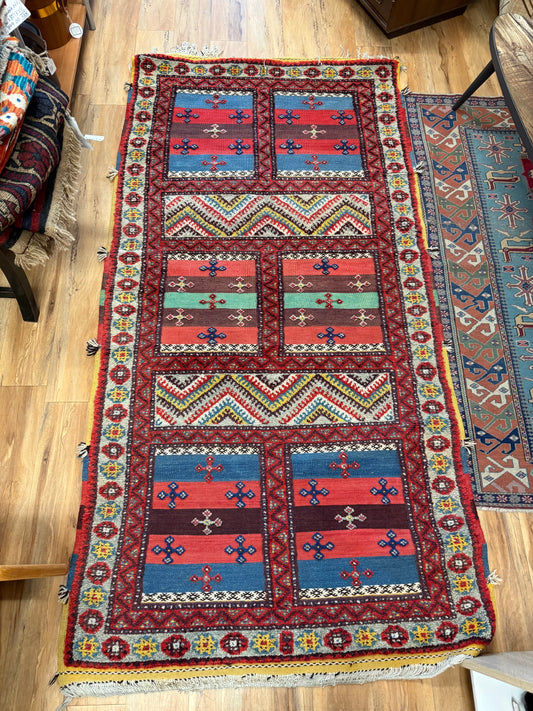 Vintage Caucasian Tribal Rug