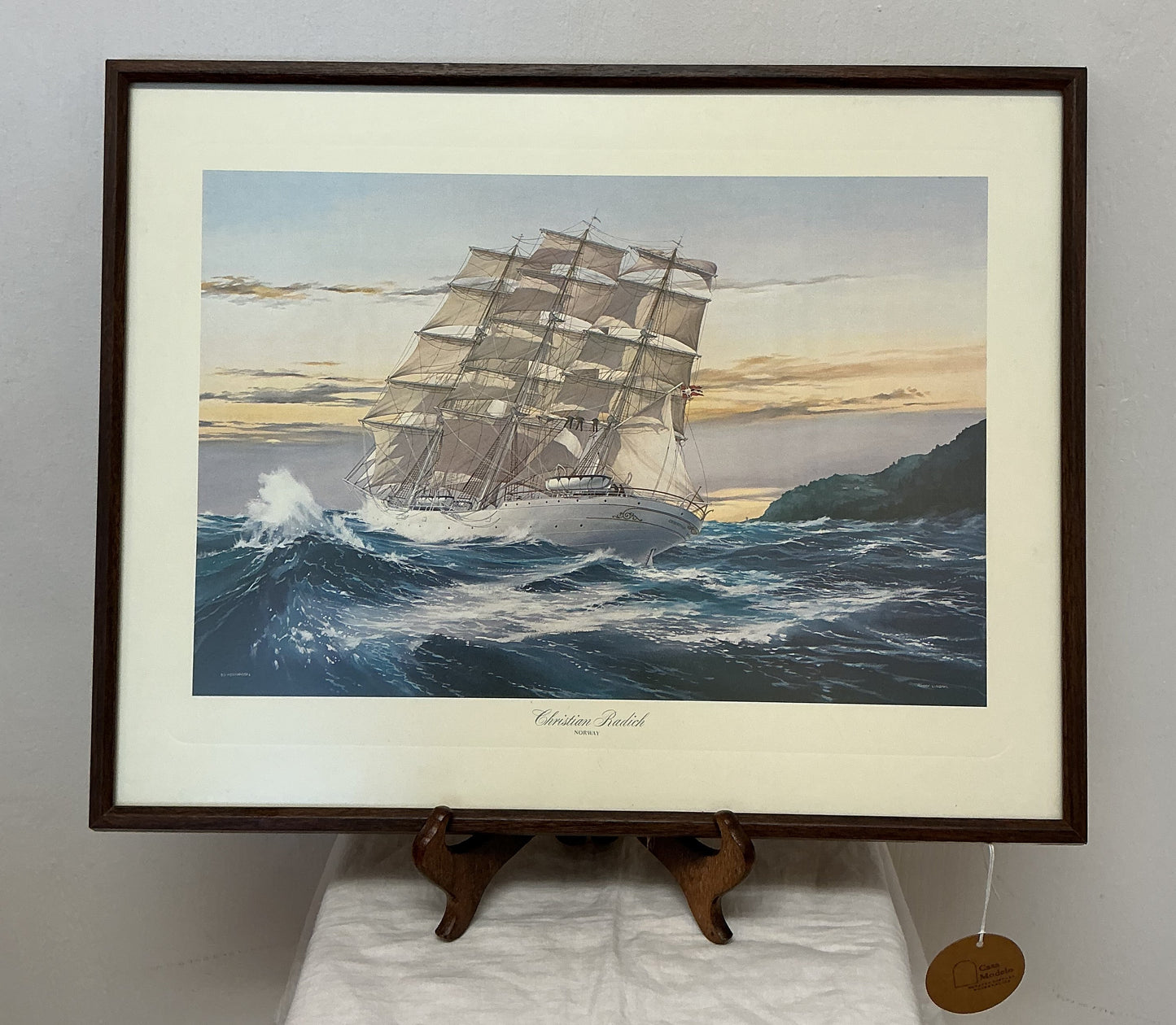 Vintage “Christian Radich” Ship Print