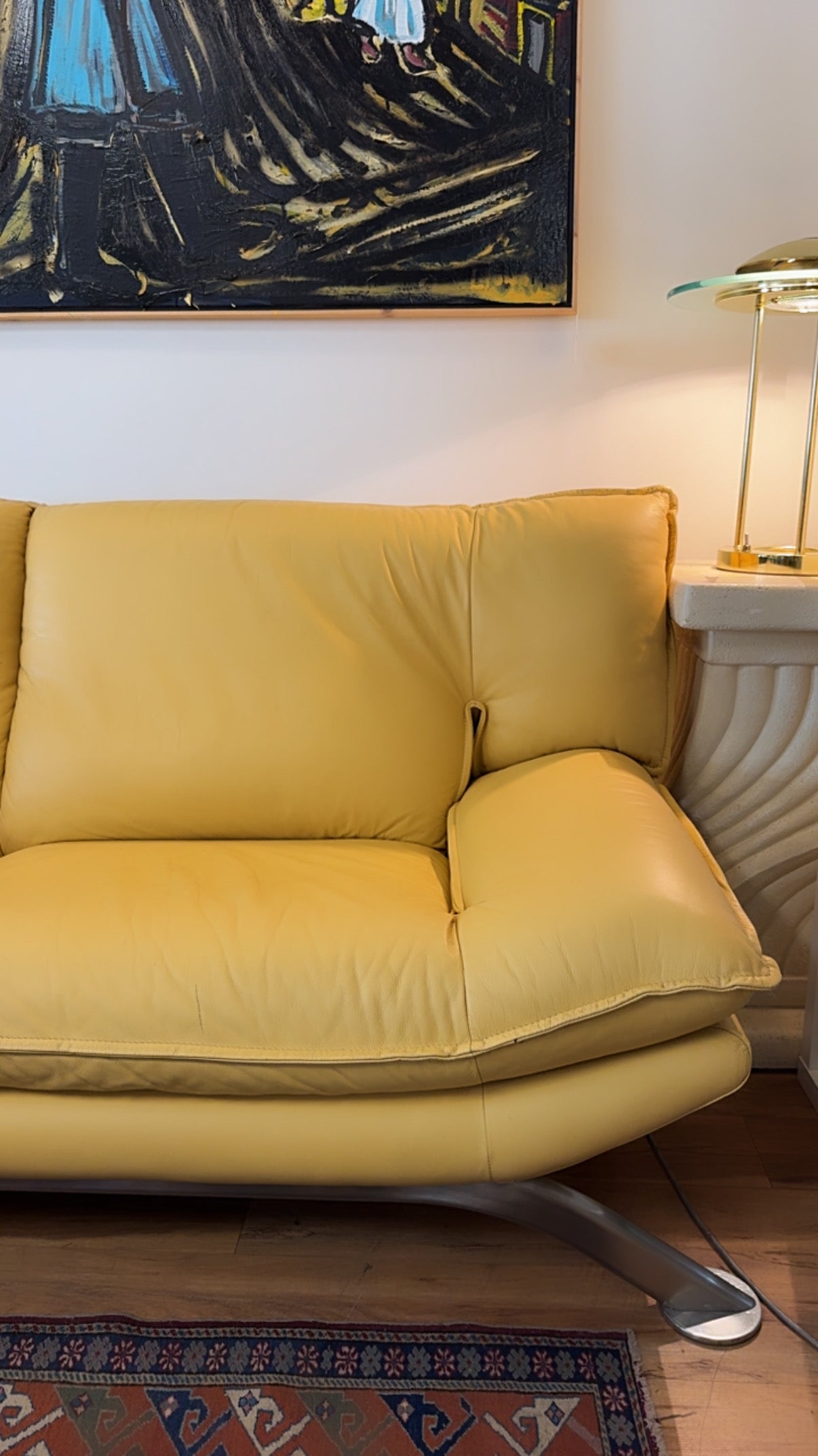 Nicoletti “Loris” Italian Leather Sofa