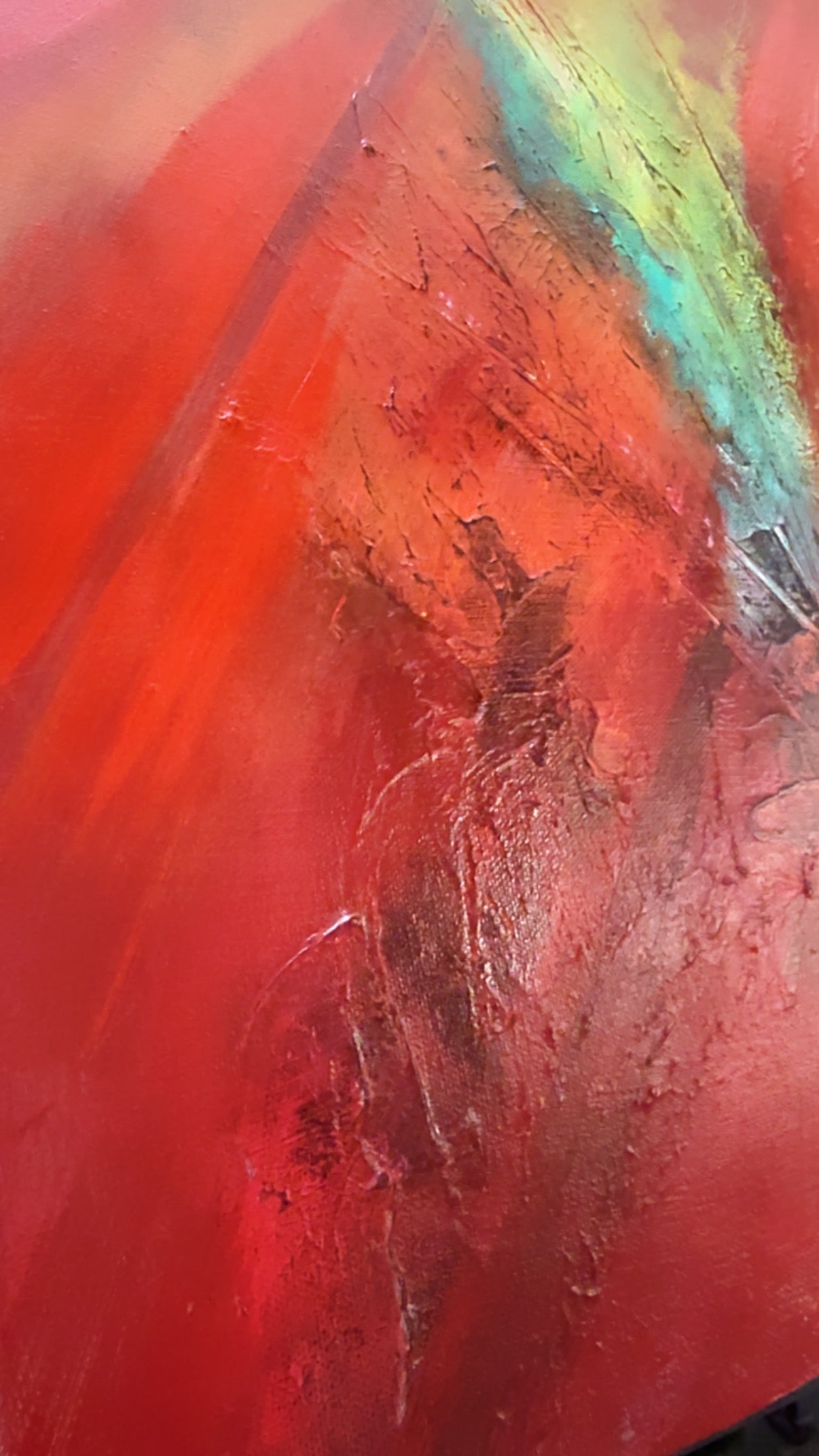 ABSTRACT TEXTURED MIXED MEDIA PAINTING
By Artist Lisa Hewitt (2015)