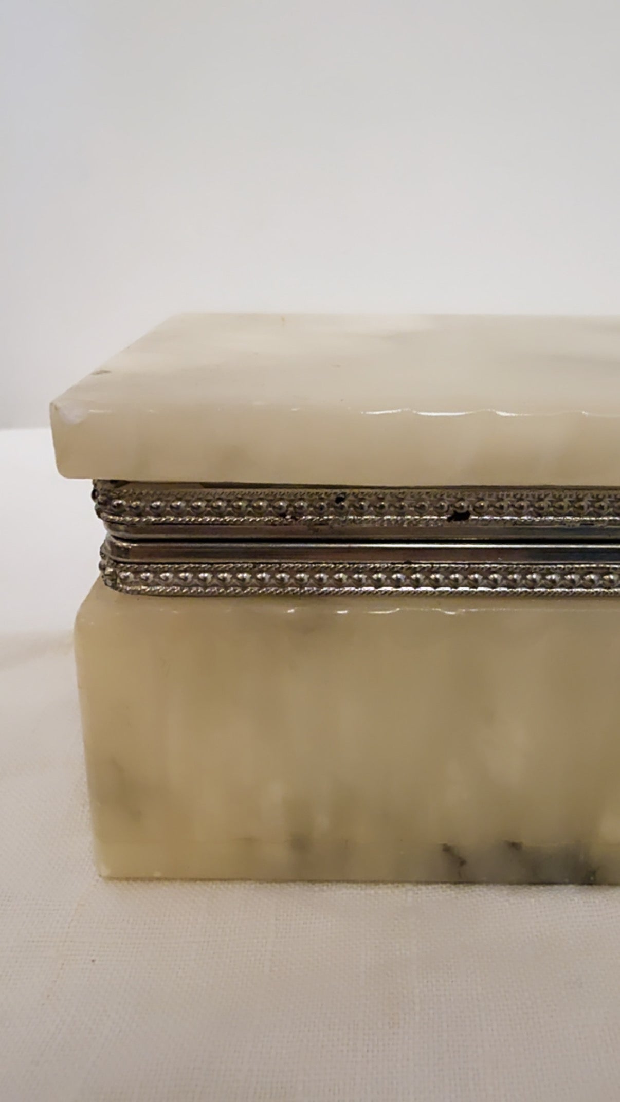 Italian Alabaster Marble Trinket Box