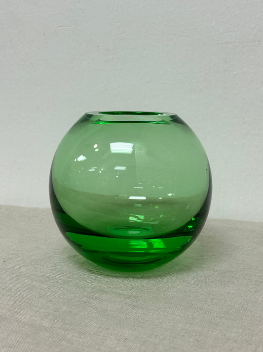 Vintage Green Art Glass