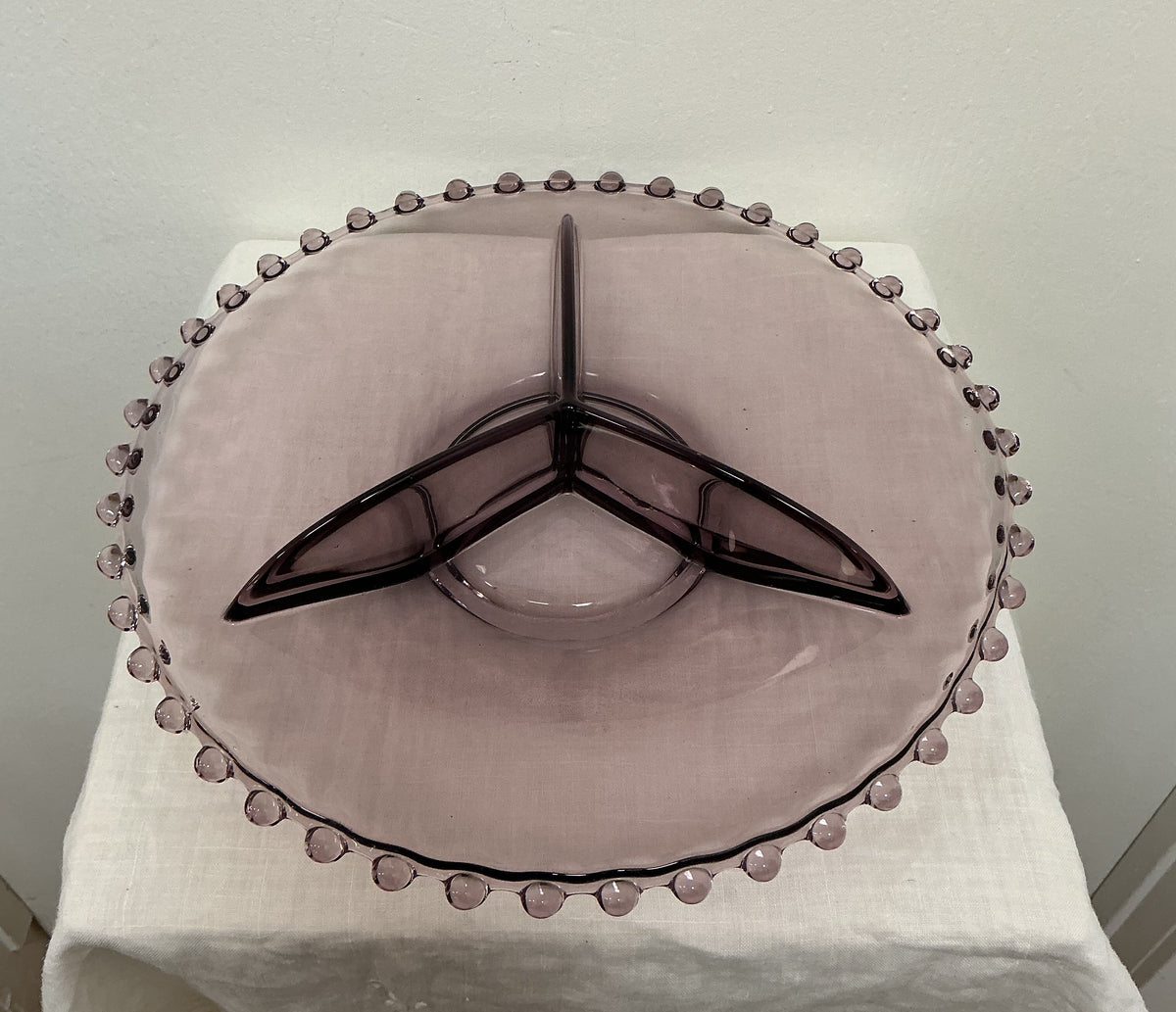 Vintage Amethyst Trio Serving Plate